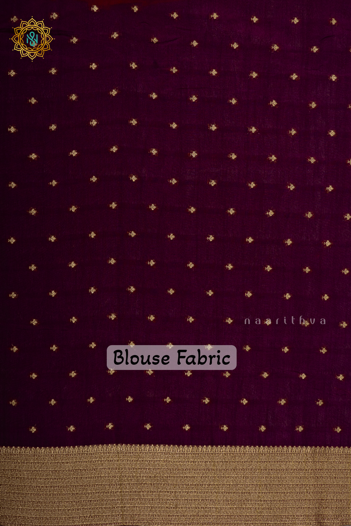 ORANGE WITH PURPLE - SEMI CREPE GEORGETTE