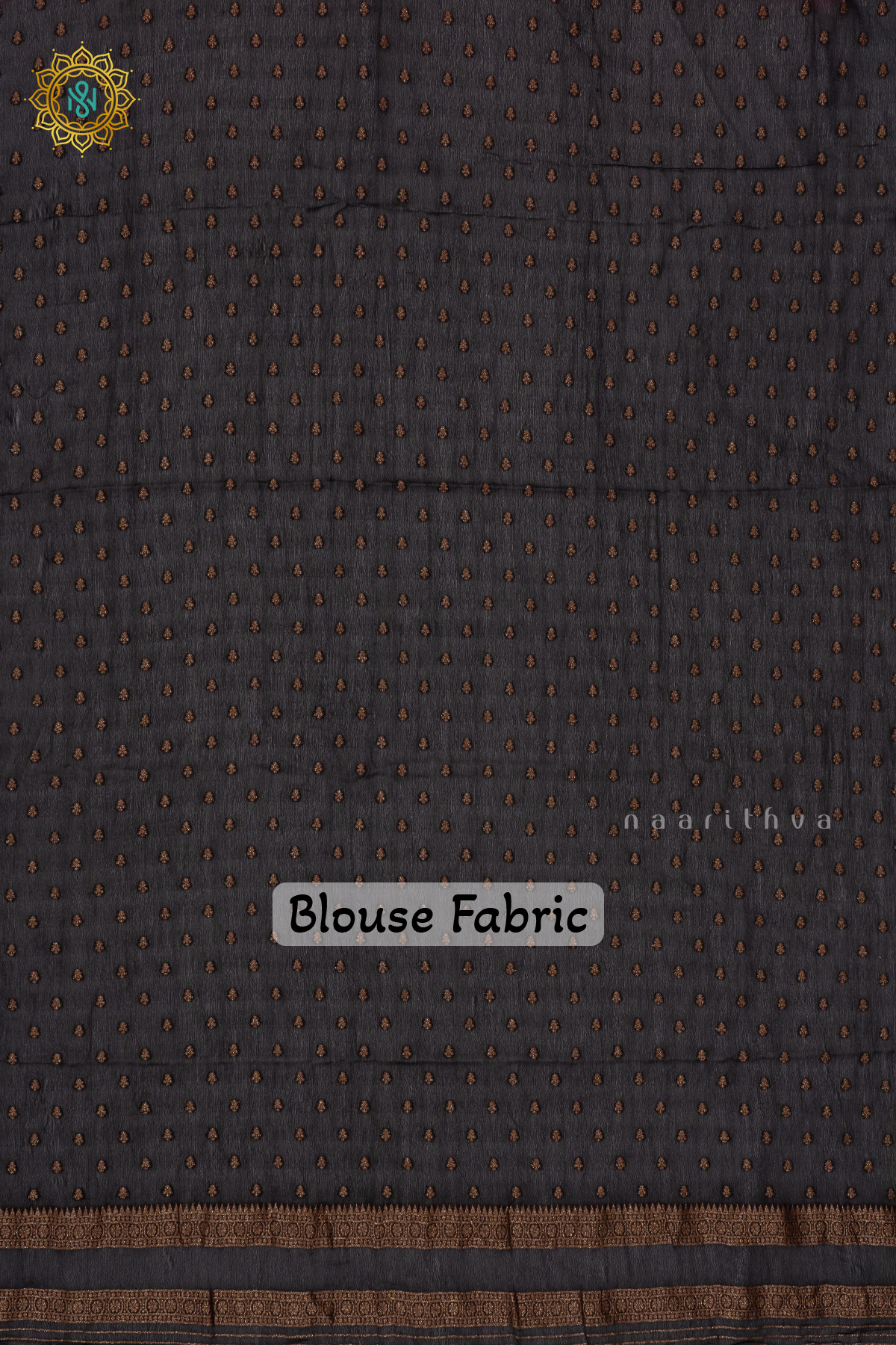 RED WITH BLACK - SEMI CREPE GEORGETTE