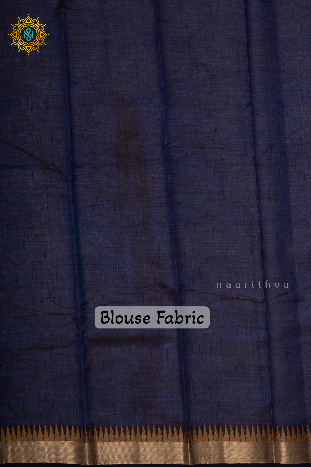 NAVY BLUE - SEMI TUSSAR SILK