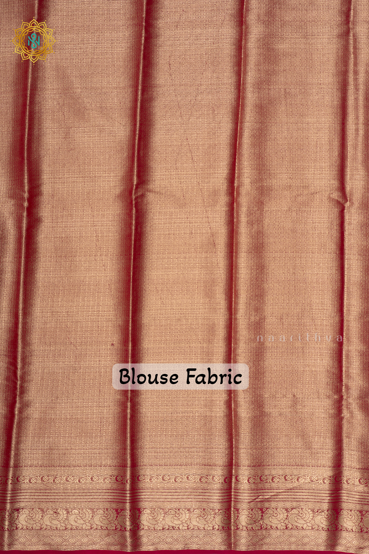 ORANGE WITH PINK - SEMI CREPE GEORGETTE