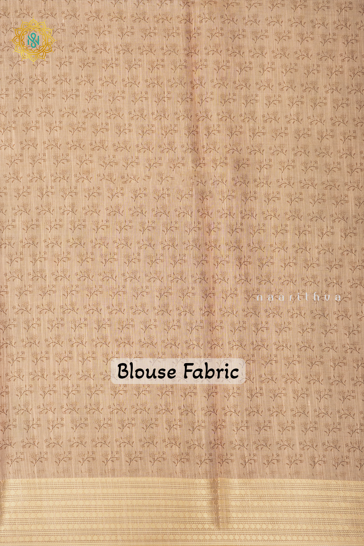 OFF WHITE WITH PEACH - LINEN TISSUE