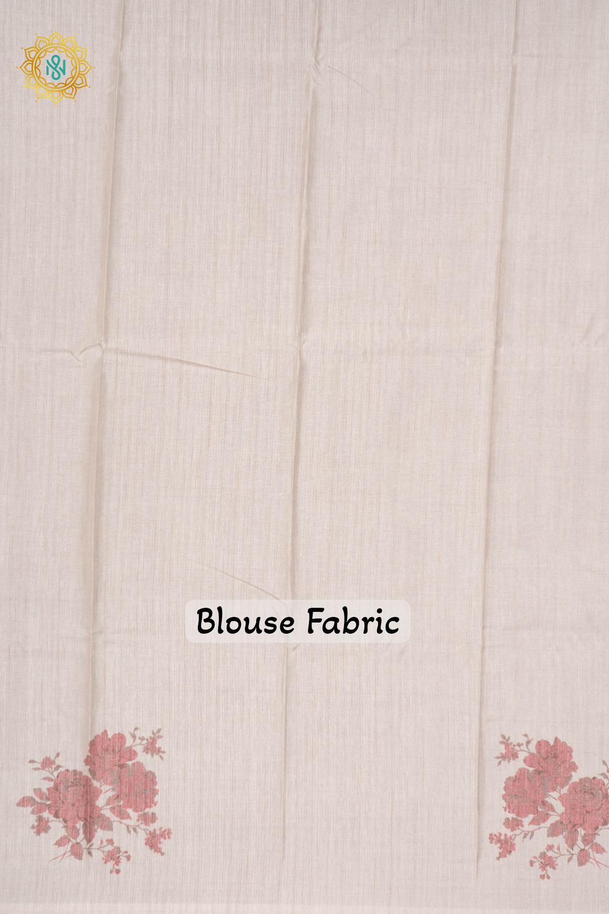 OFF WHITE WITH LIGHT BROWN - SEMI TUSSAR