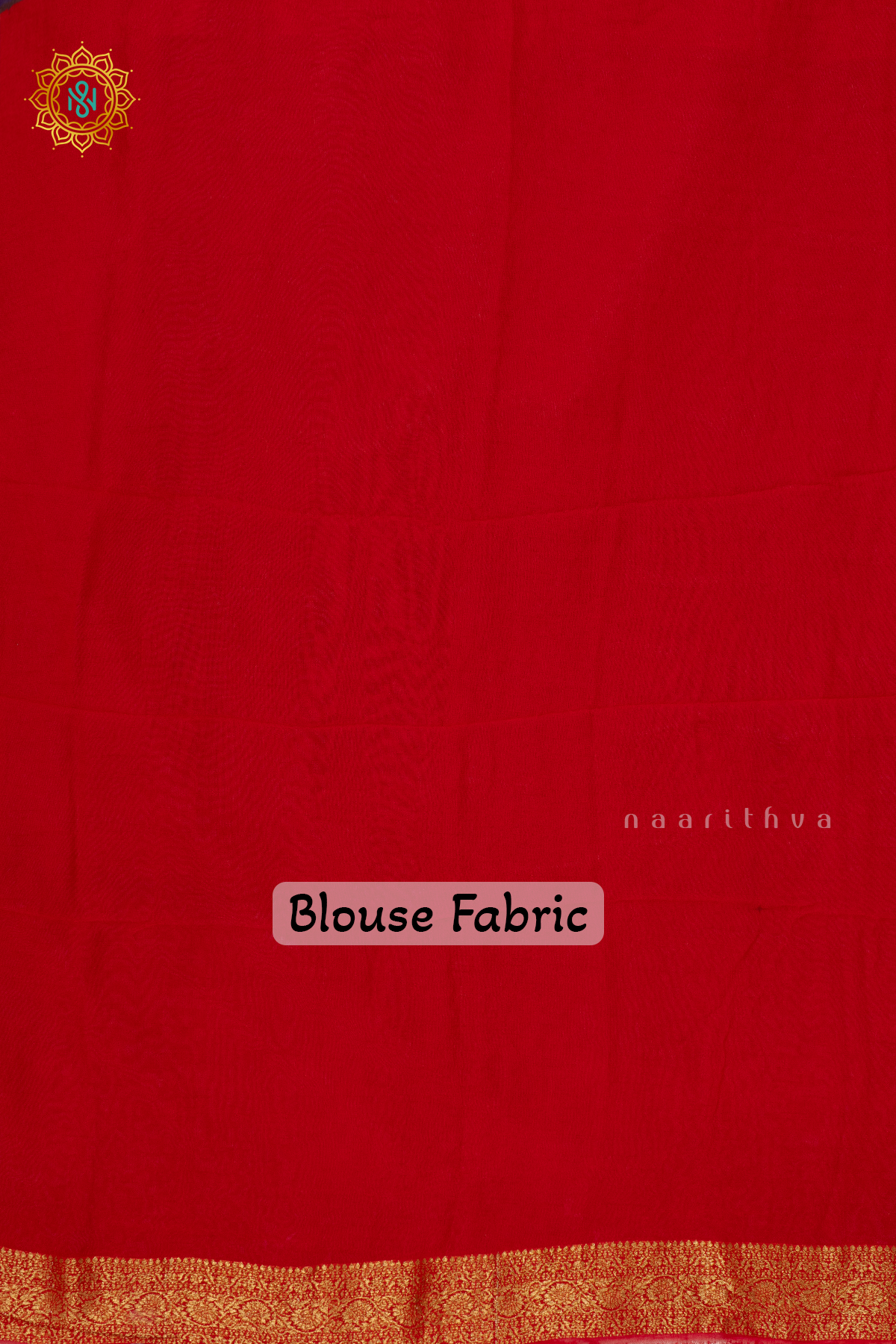 PURPLE WITH RED - SEMI GEORGETTE