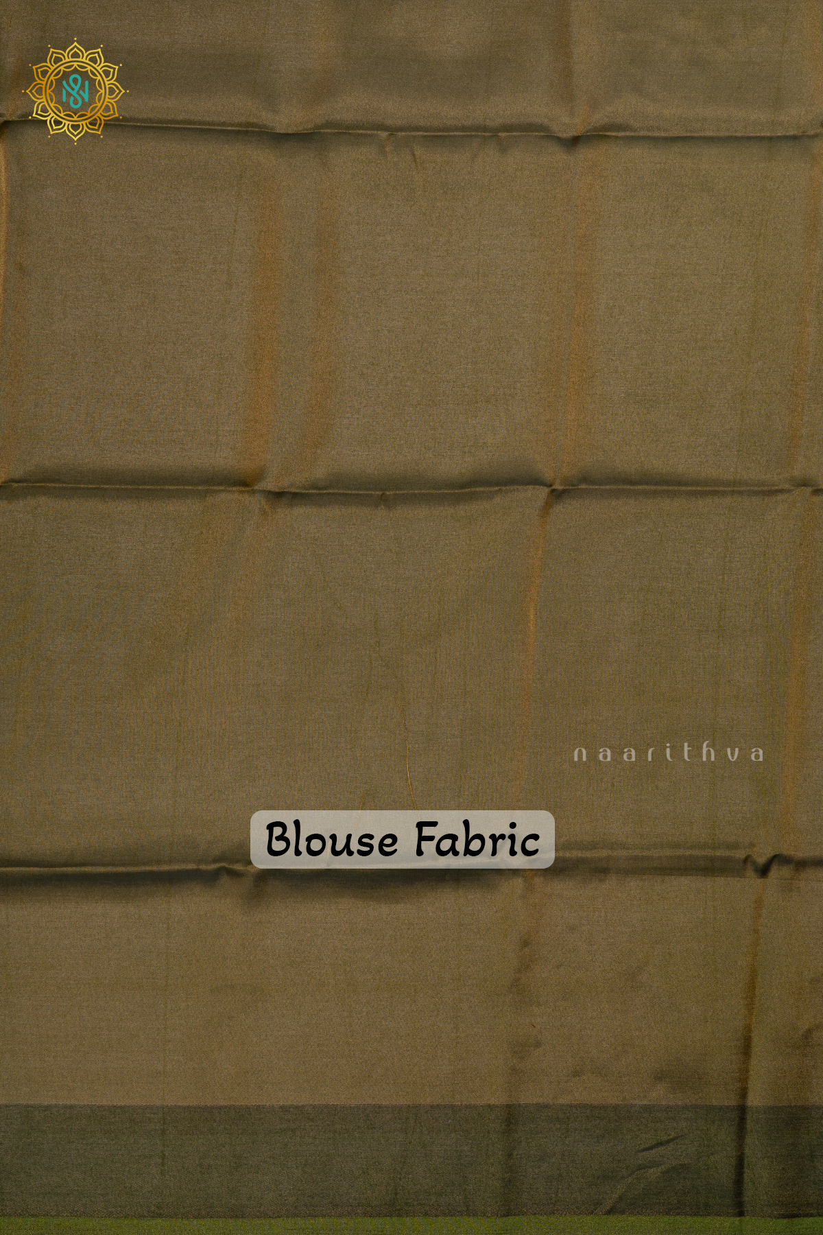 Green Semi Tissue Saree With Tissue Stripes On The Body And Border