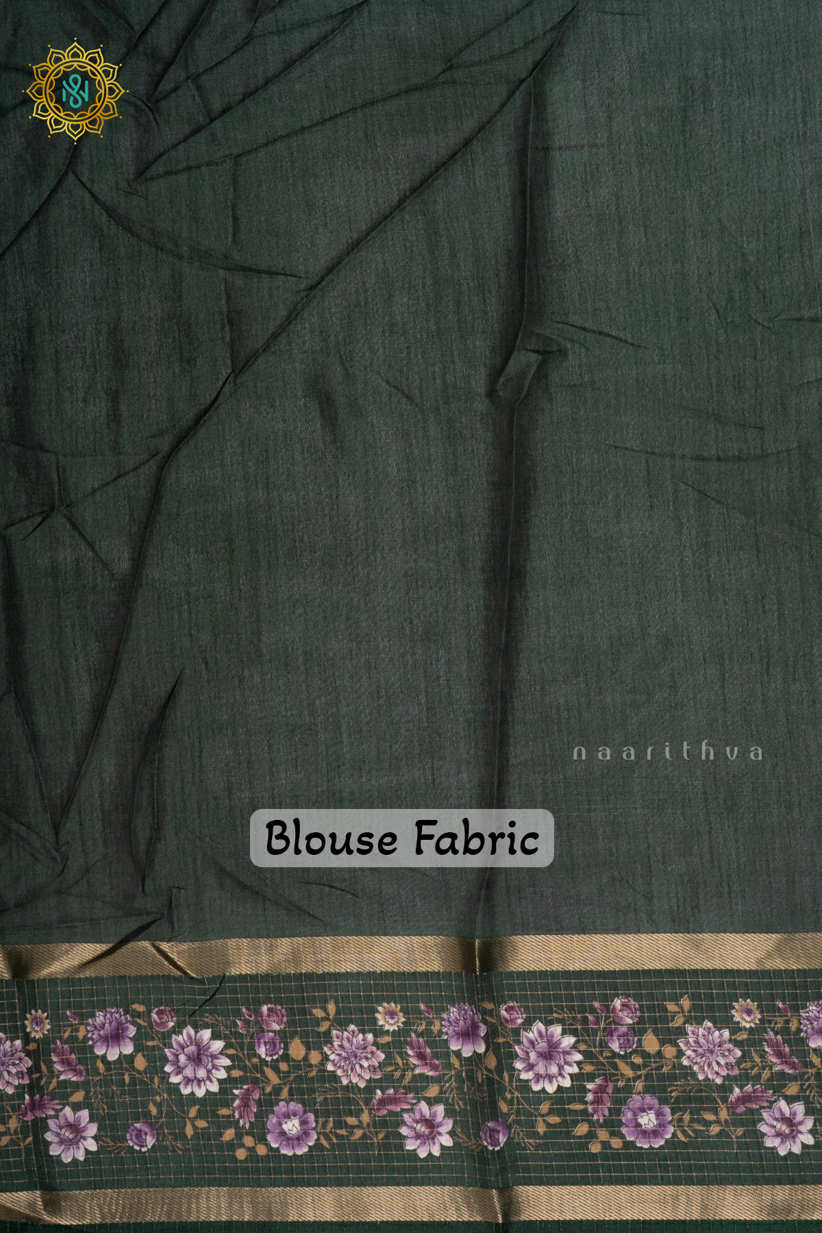 Light Green With Bottle Green Dola Silk Saree With Printed Body And Contrast Zari Checks Border