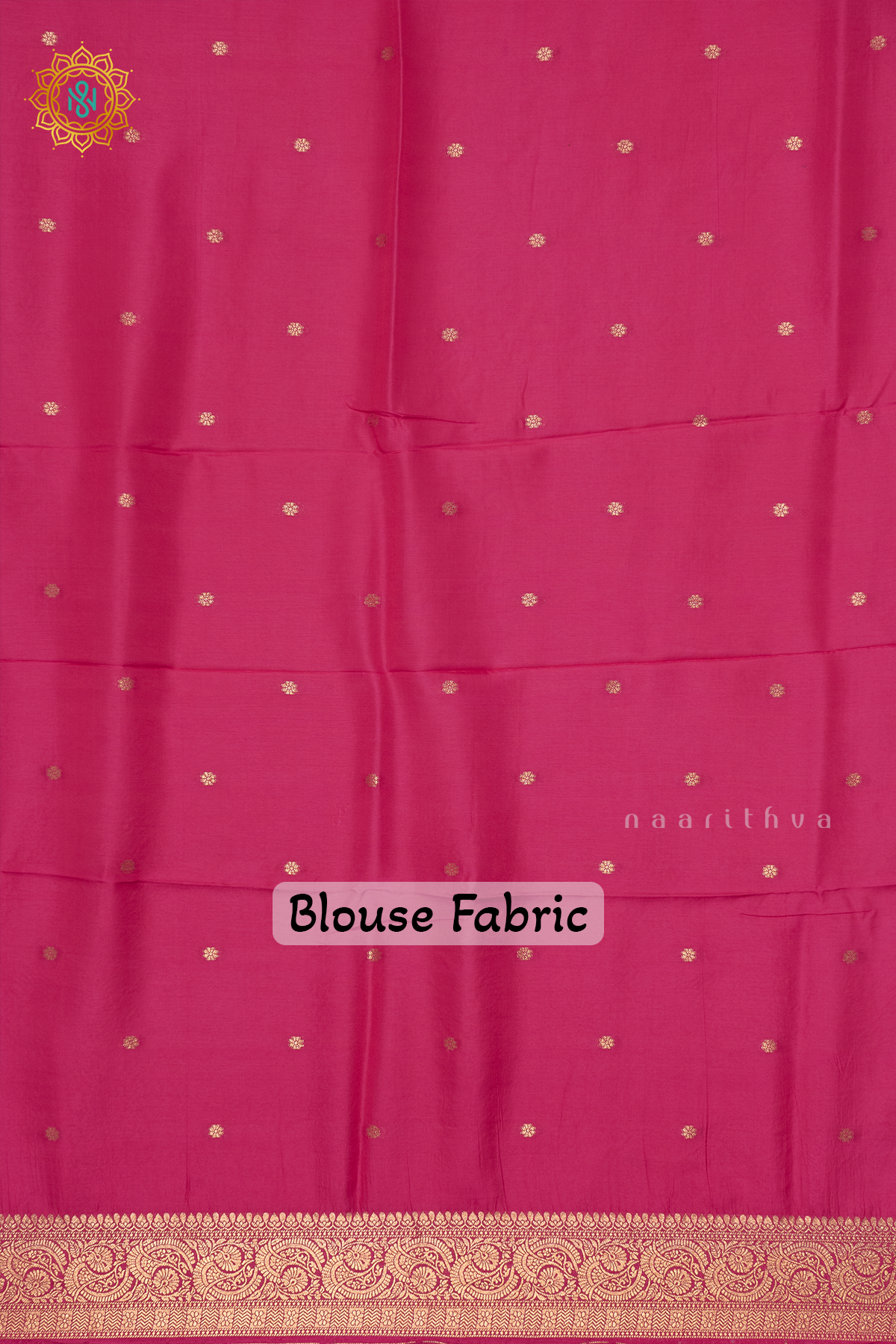 BLUE WITH PINK - DOLA SILK