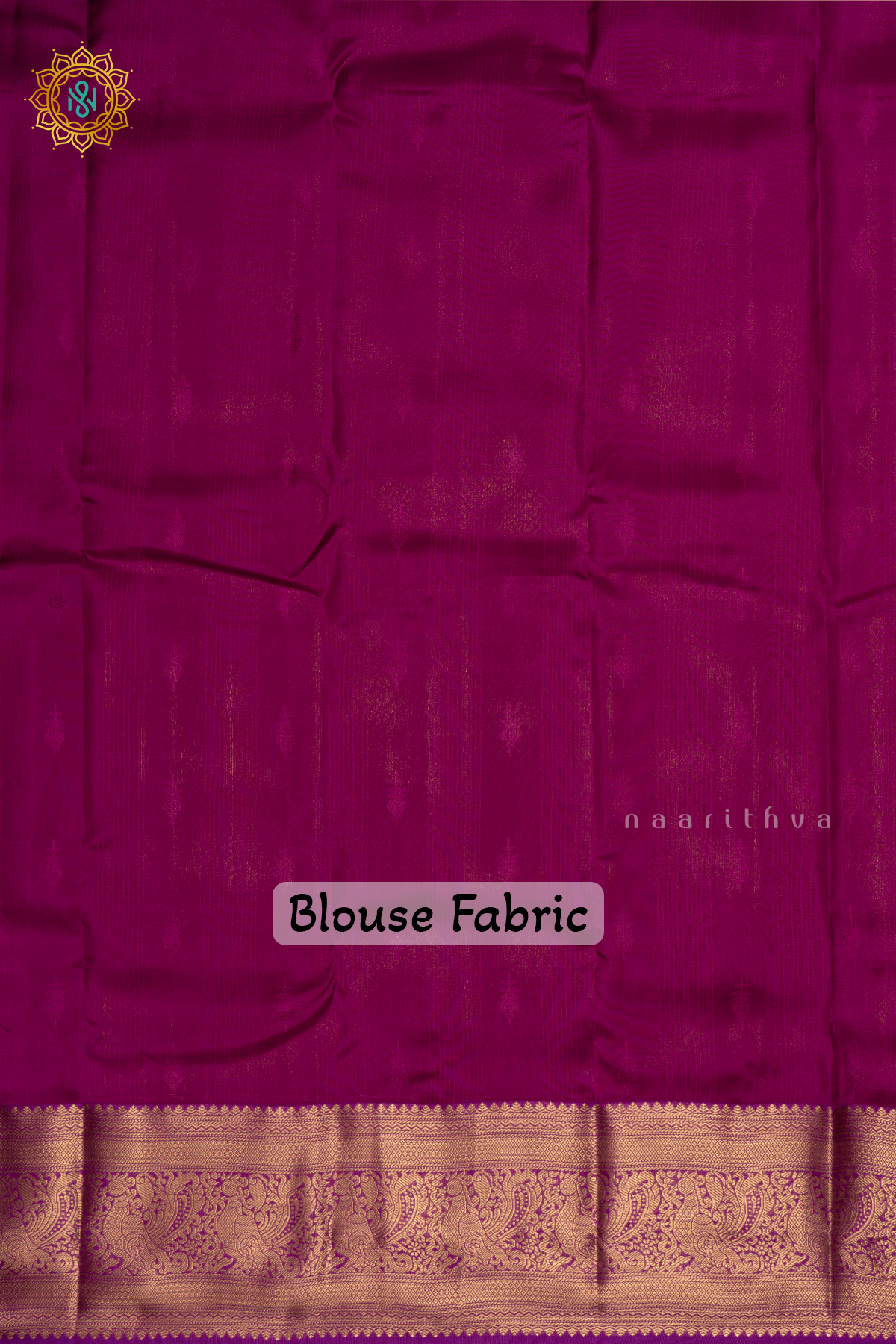 Aqua Green With Magenta Pure Mix Kanjivaram Silk Saree with Zari Woven Stripes, Buttas and Zari Woven Contrast Border