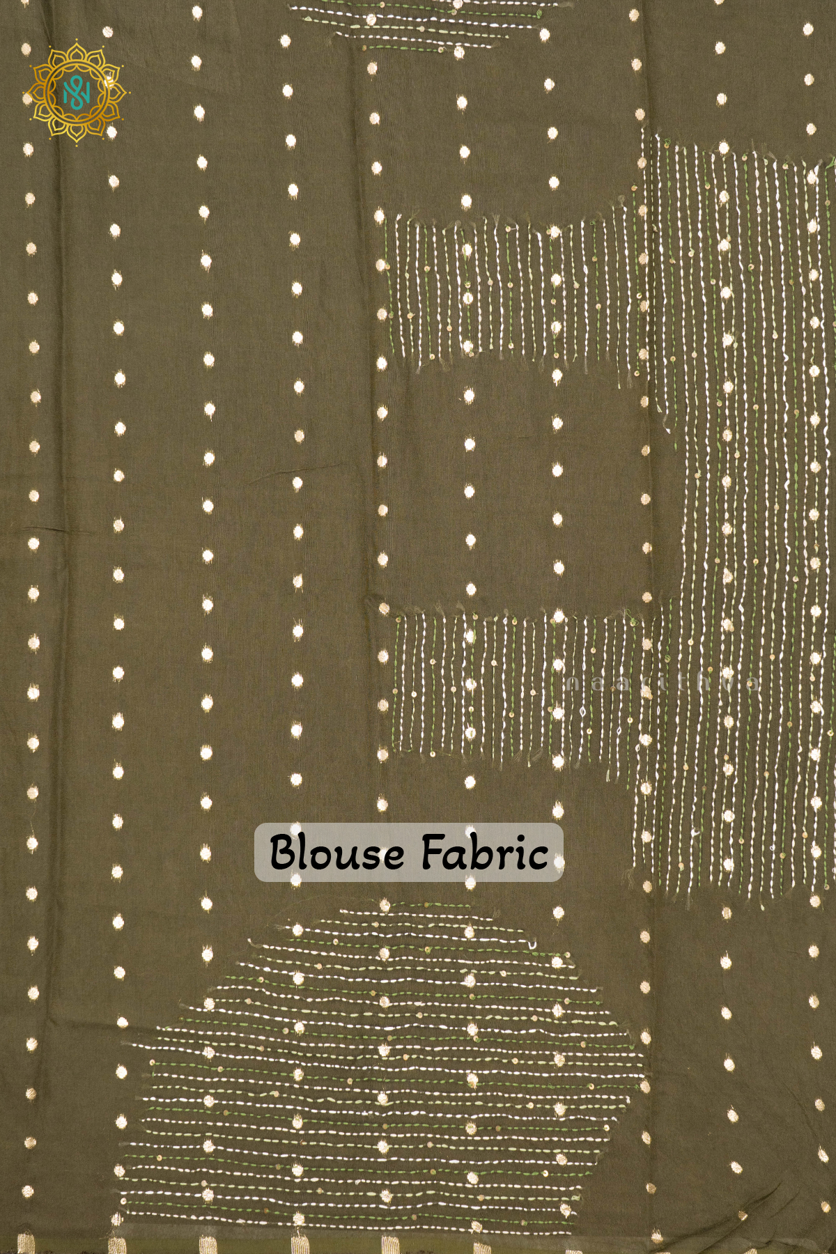 OLIVE GREEN - SEMI CREPE SILK