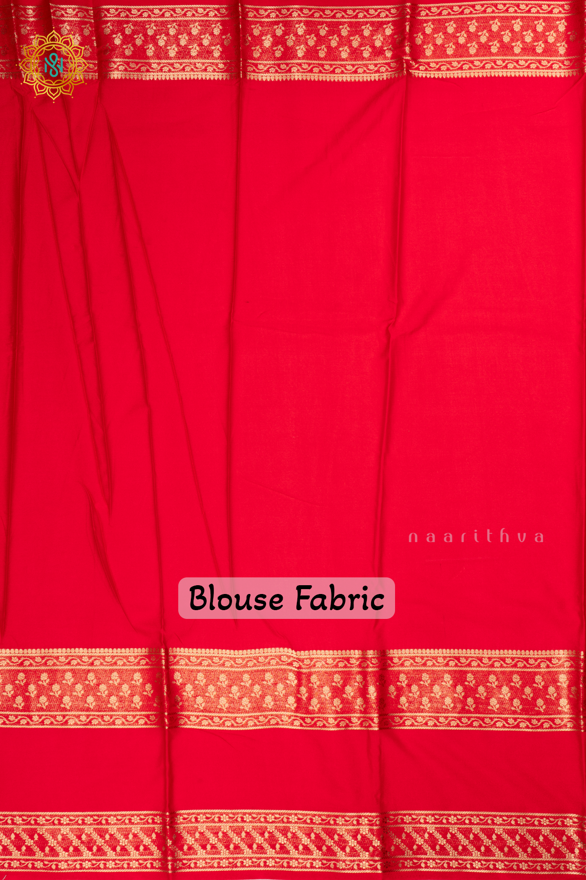 Navy Blue with Red Semi Mysore Crepe Silk Saree Allover Plain Body with Contrast Zari Border, Pallu and Blouse