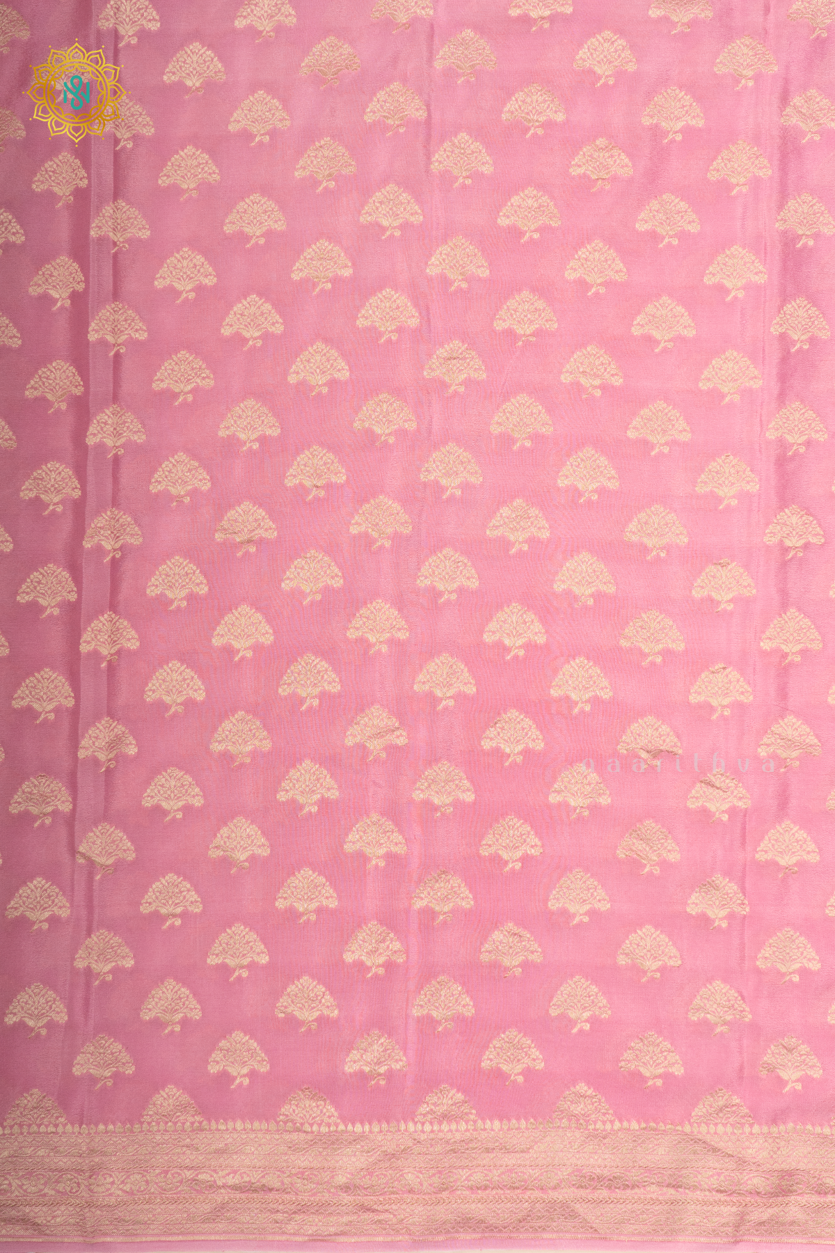 LIGHT PINK - PURE BANARASI CREPE SILK
