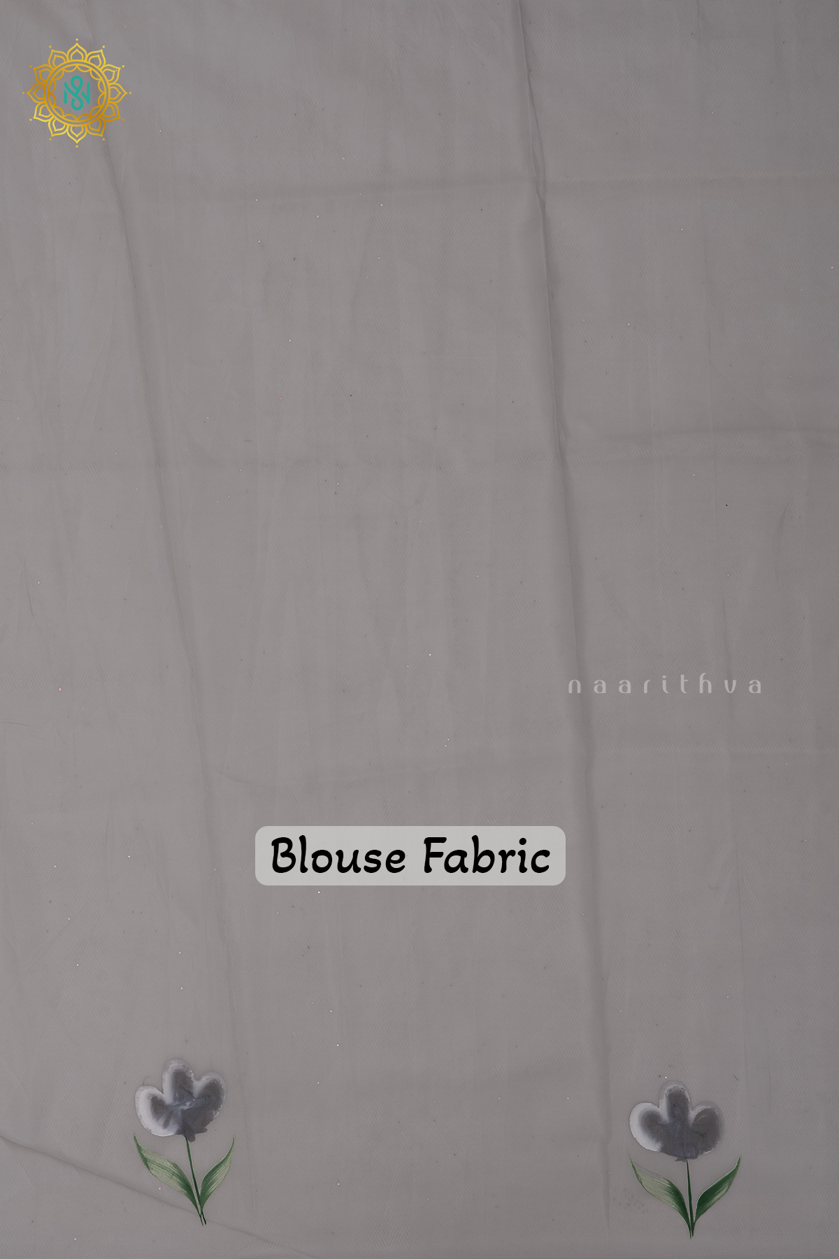 GREY - ORGANZA HAND PAINTED