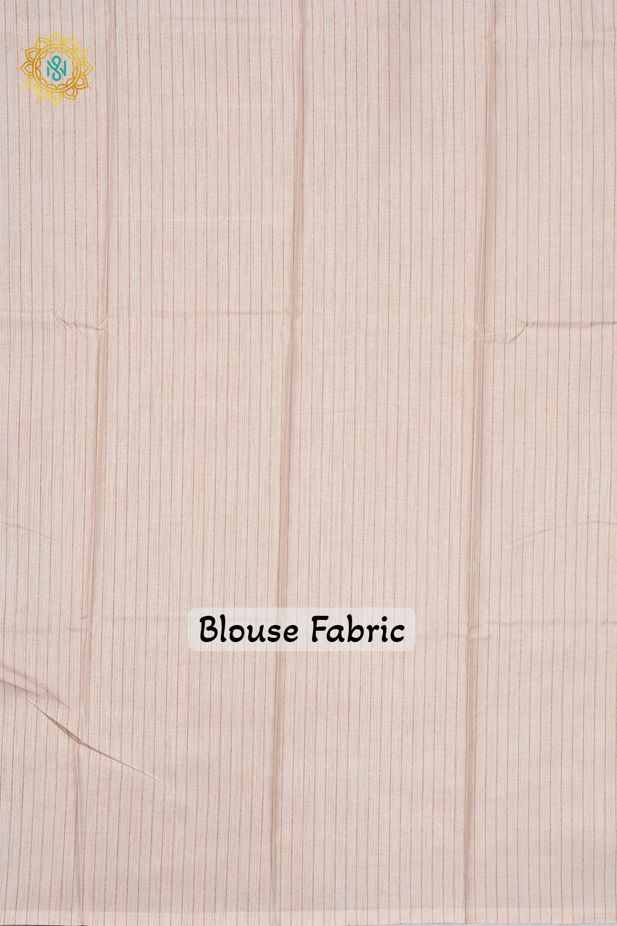 AQUA BLUE WITH OFF WHITE - SEMI TUSSAR