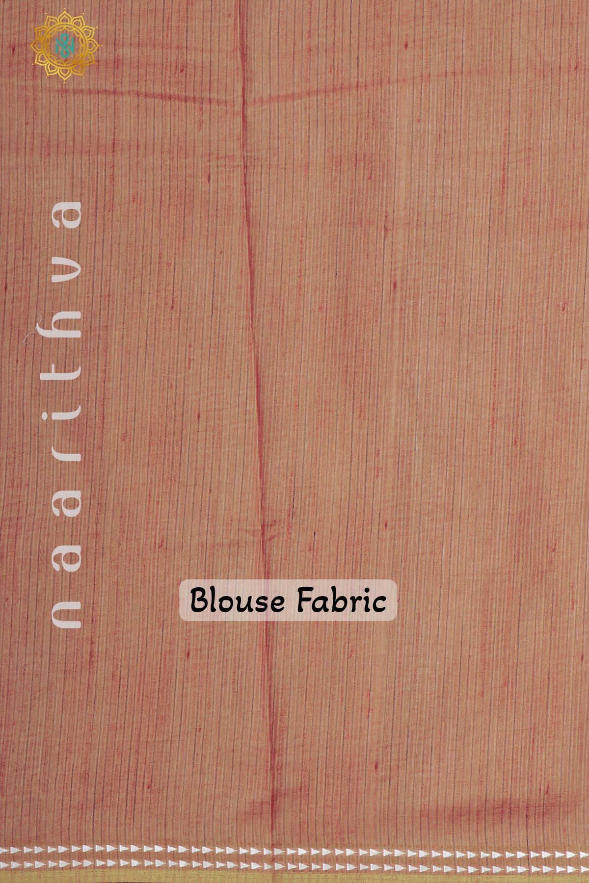 BIEGE WITH PEACHISH ORANGE - SEMI TUSSAR