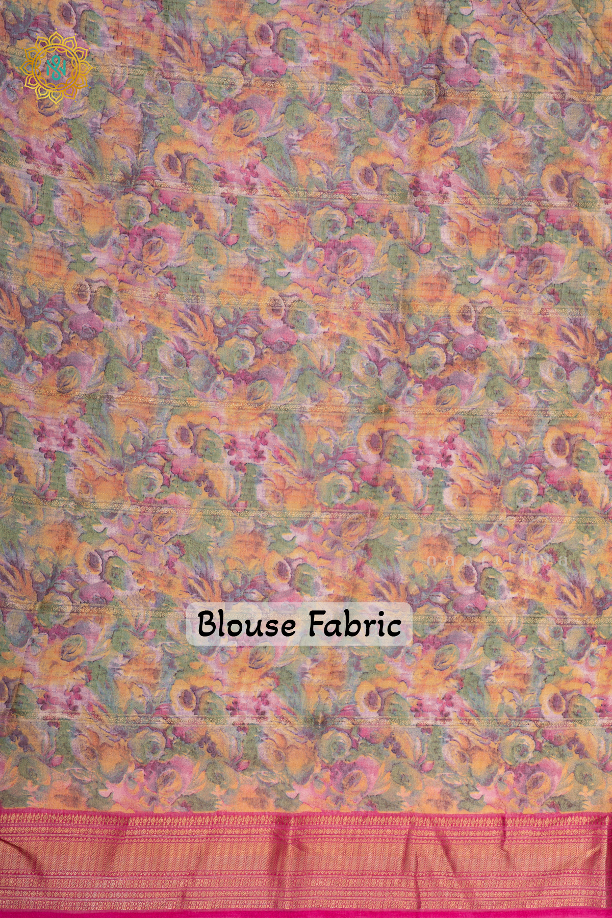 PURPLE WITH PINK - SEMI GEORGETTE