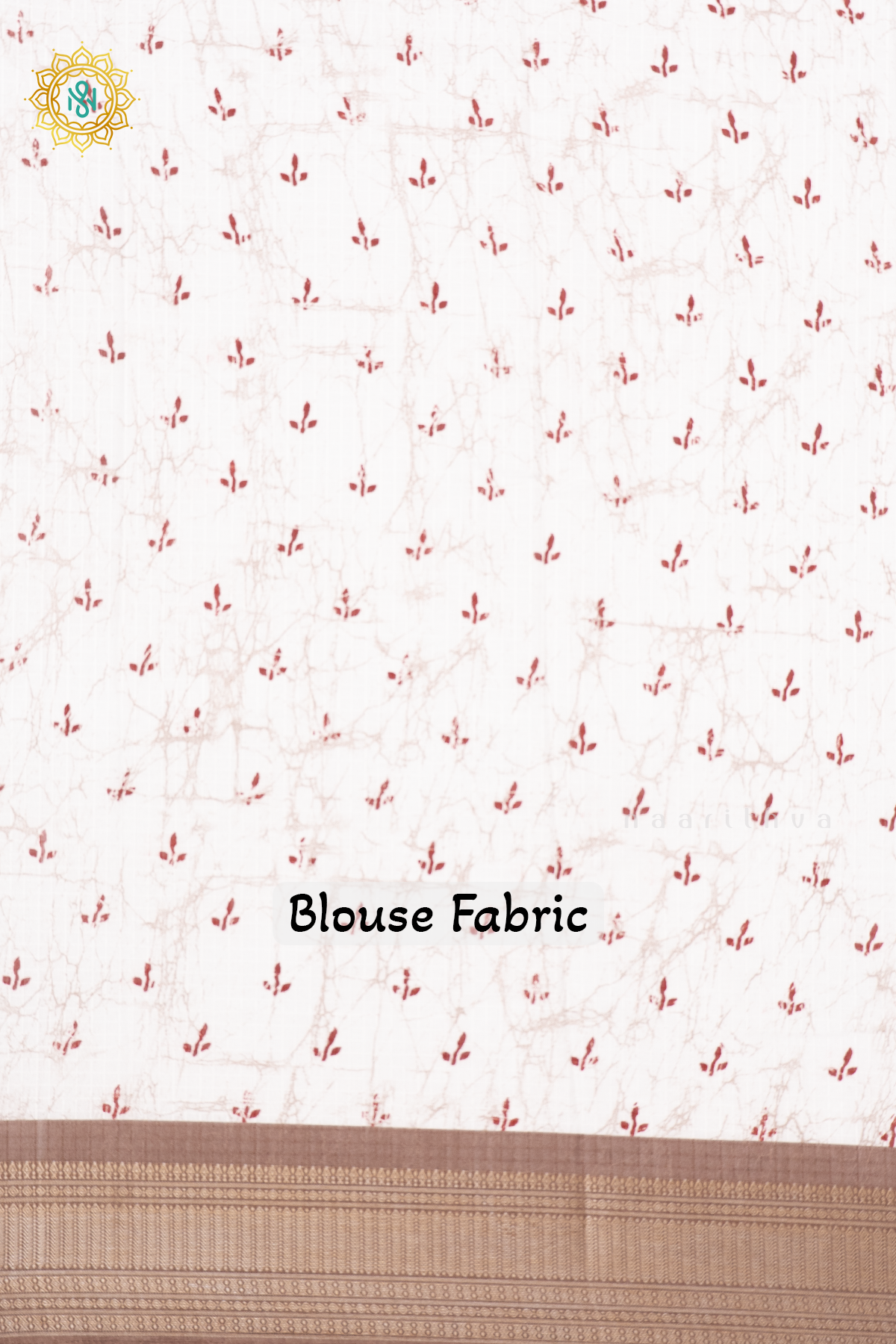 WHITE WITH BROWN - DOLA SILK