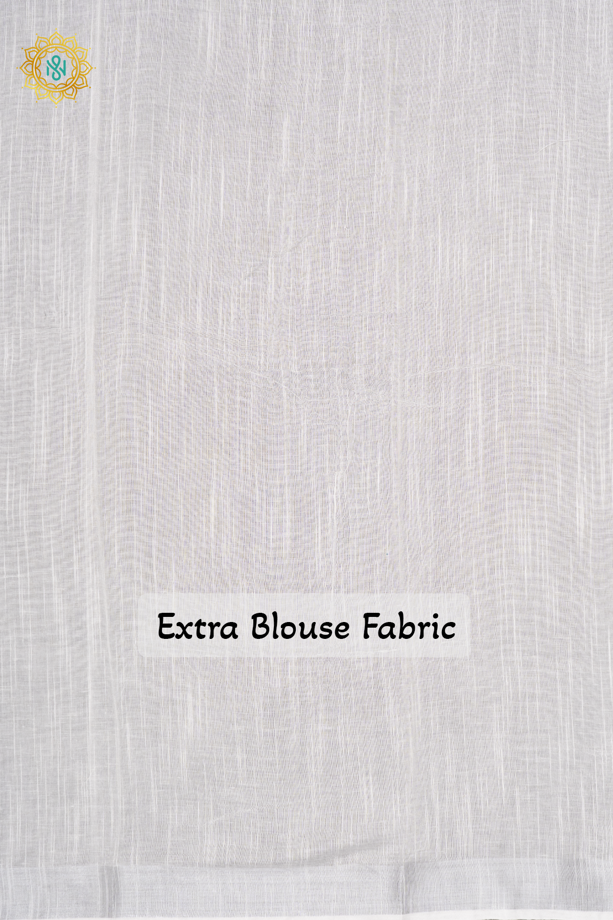 WHITE WITH BLUE - LINEN BY COTTON