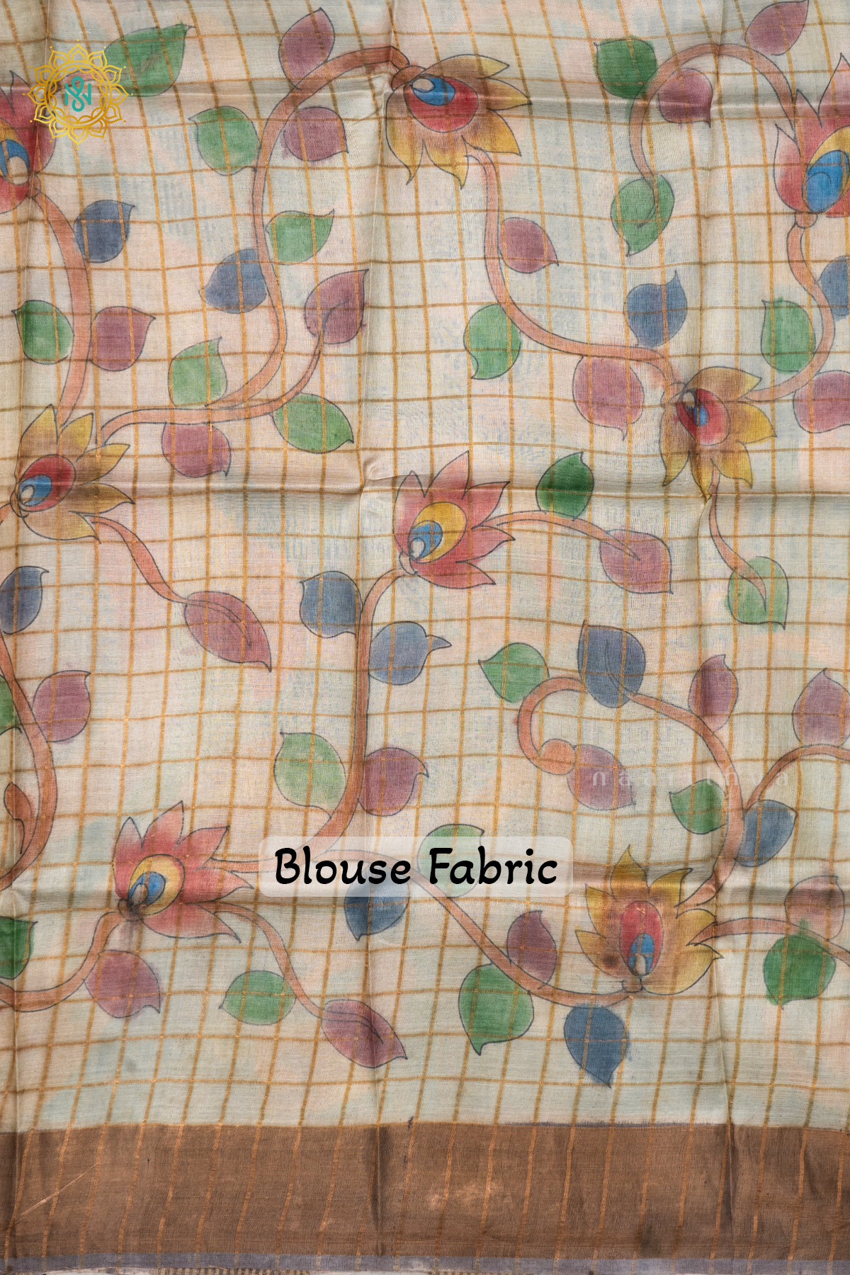 BLUE WITH AQUA BLUE - PURE TUSSAR SILK