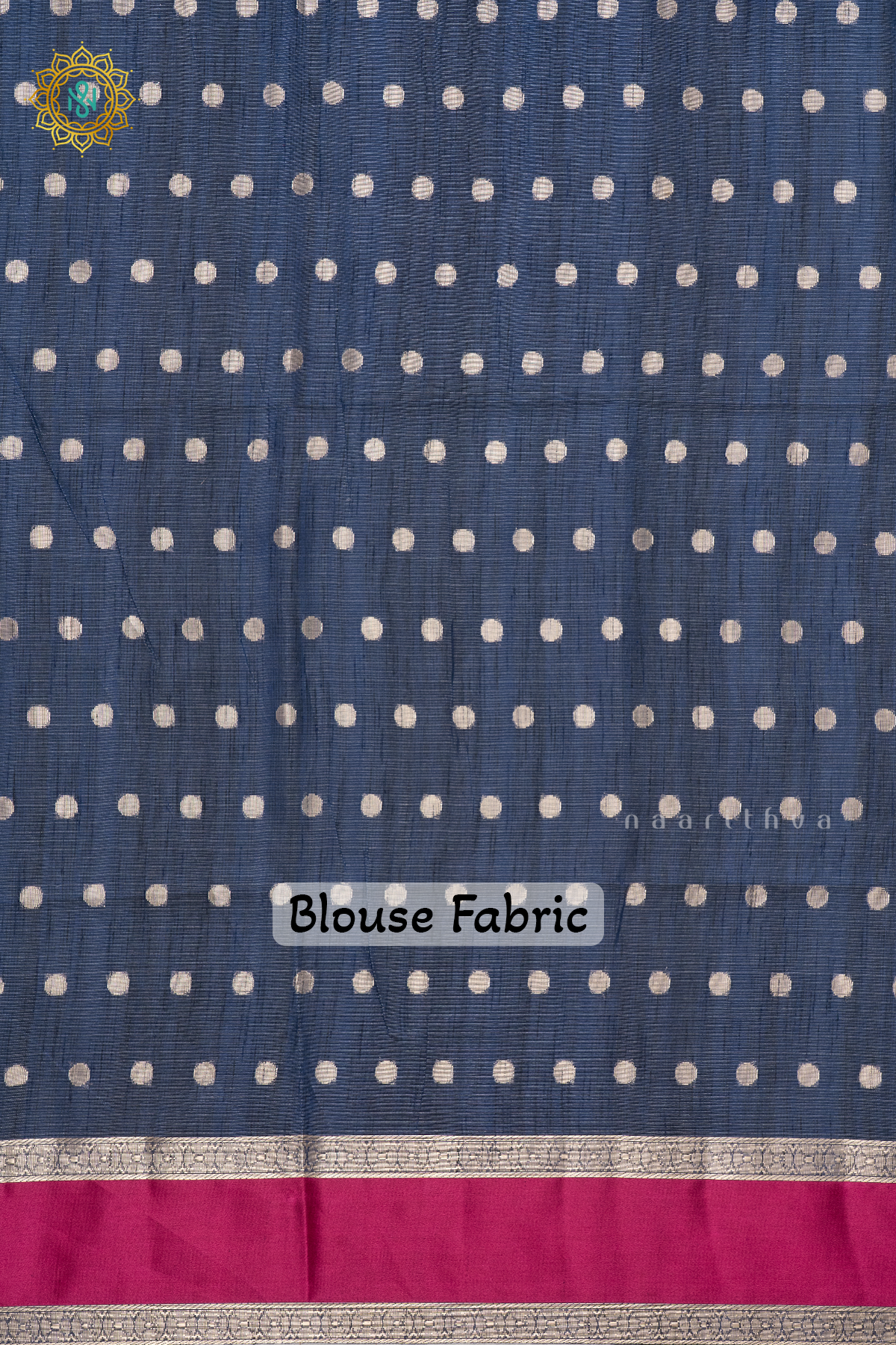 BLUE WITH PINK - KOTA COTTON