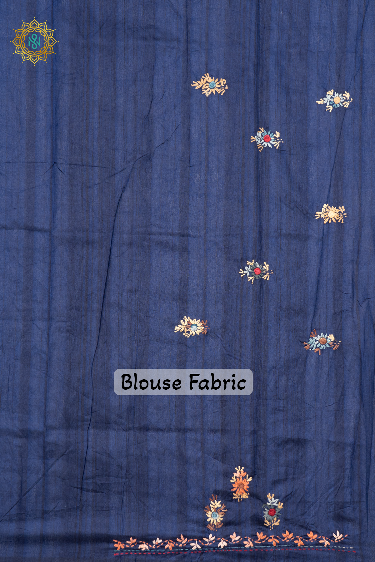 NAVY BLUE - SEMI TUSSAR SILK