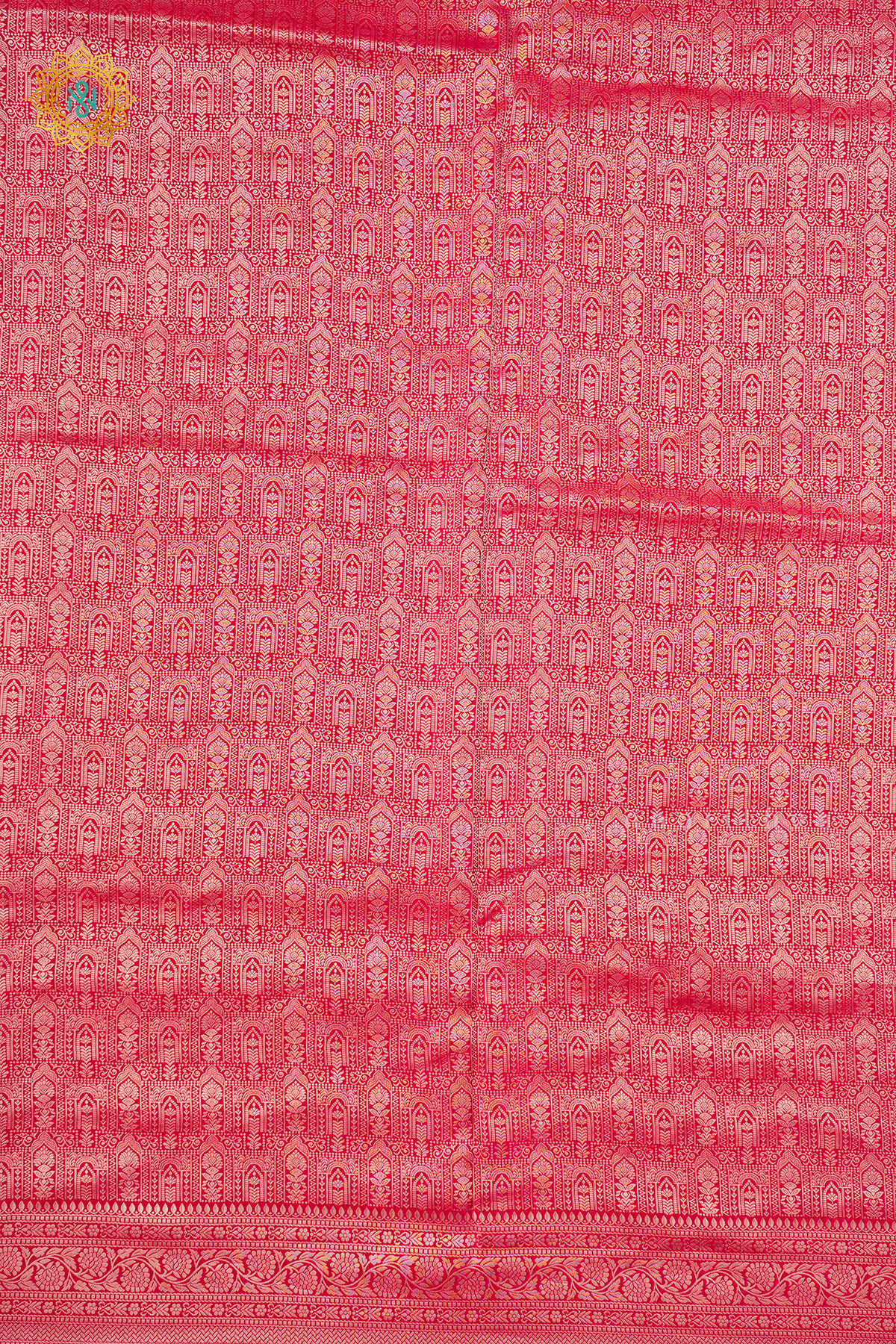 PINKISH RED - SEMI KATAN BANARASI