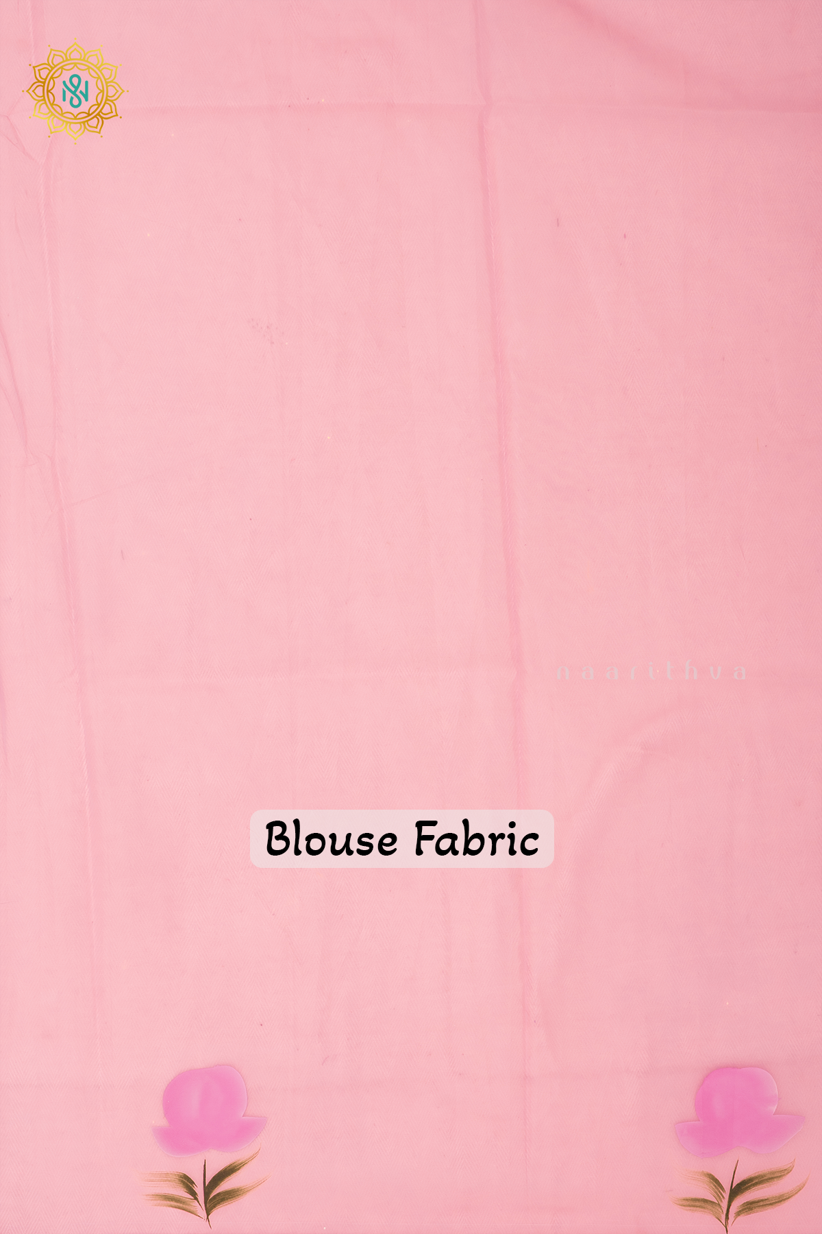 LIGHT PINK - ORGANZA HAND PAINTED