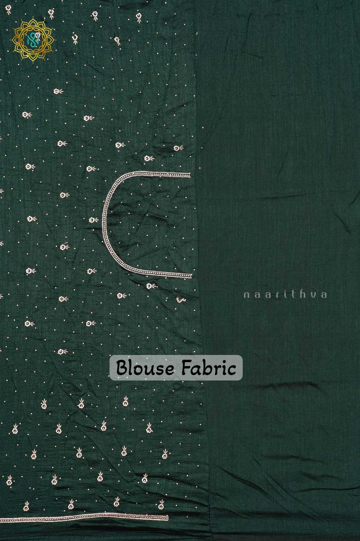 PINK WITH BOTTLE GREEN - PARTY WEAR TUSSAR GEORGETTE