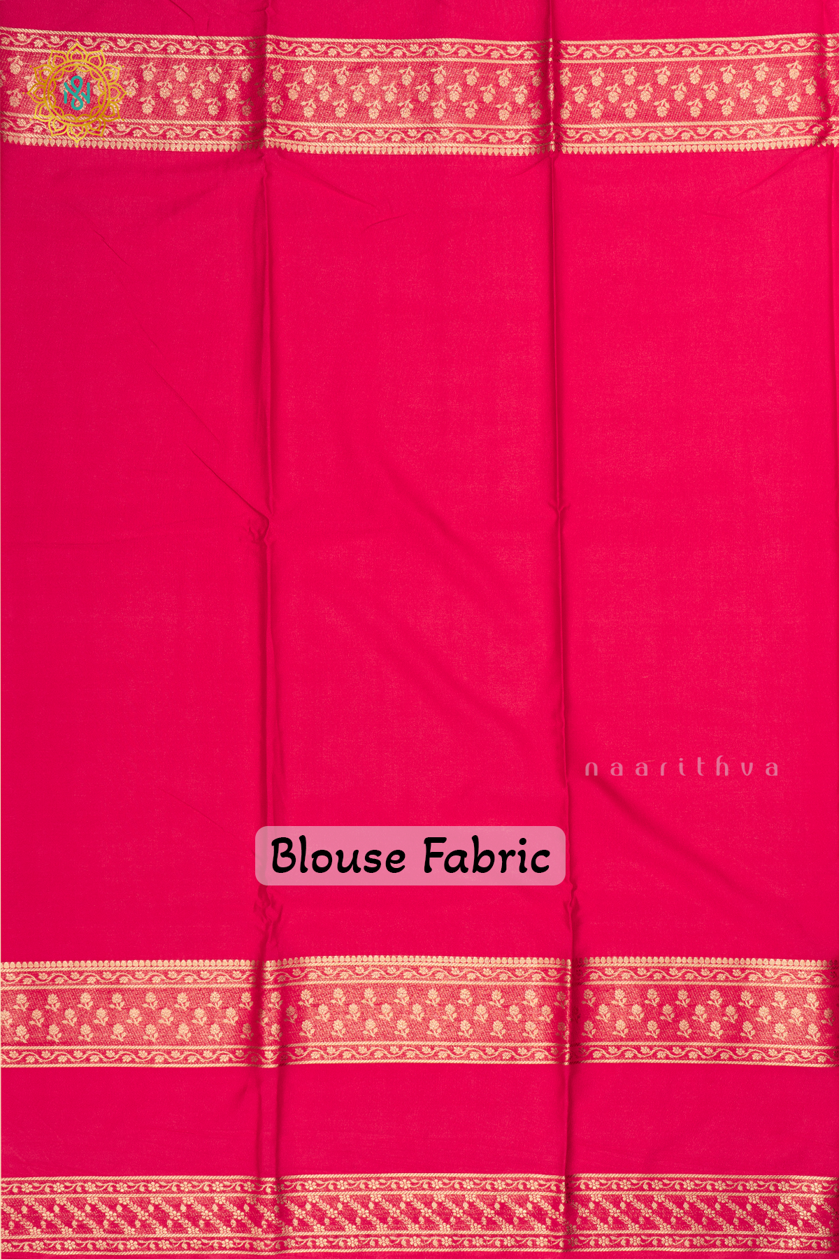Peacock Blue with Pink Semi Mysore Crepe Silk Saree Allover Plain Body with Contrast Zari Border, Pallu and Blouse