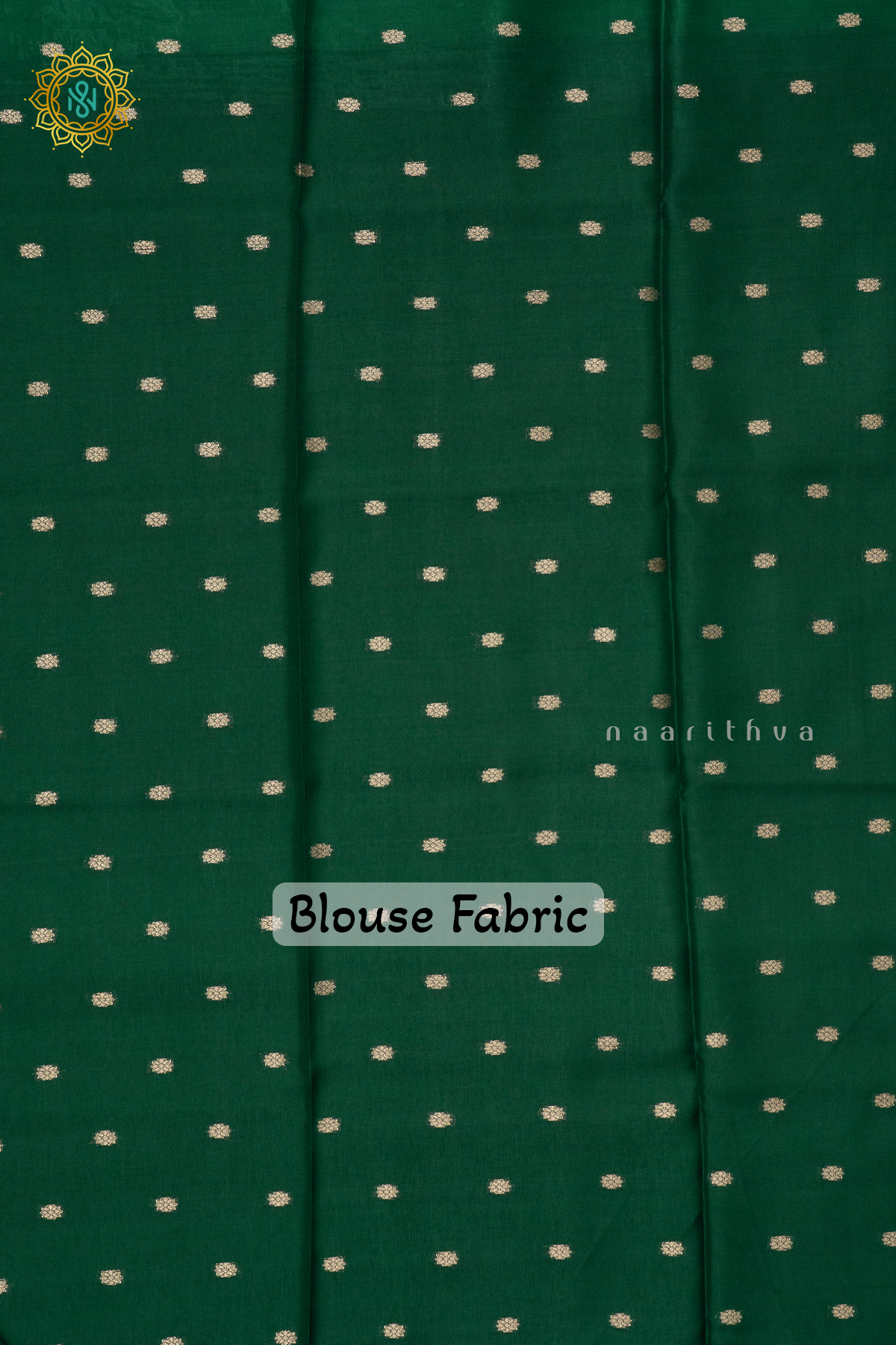 BOTTLE GREEN - SEMI MYSORE CREPE SILK
