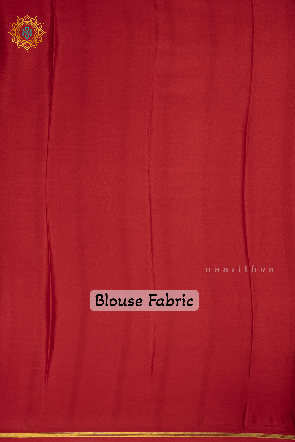 WHITE WITH RED AND GREEN - PURE MYSORE CREPE SILK