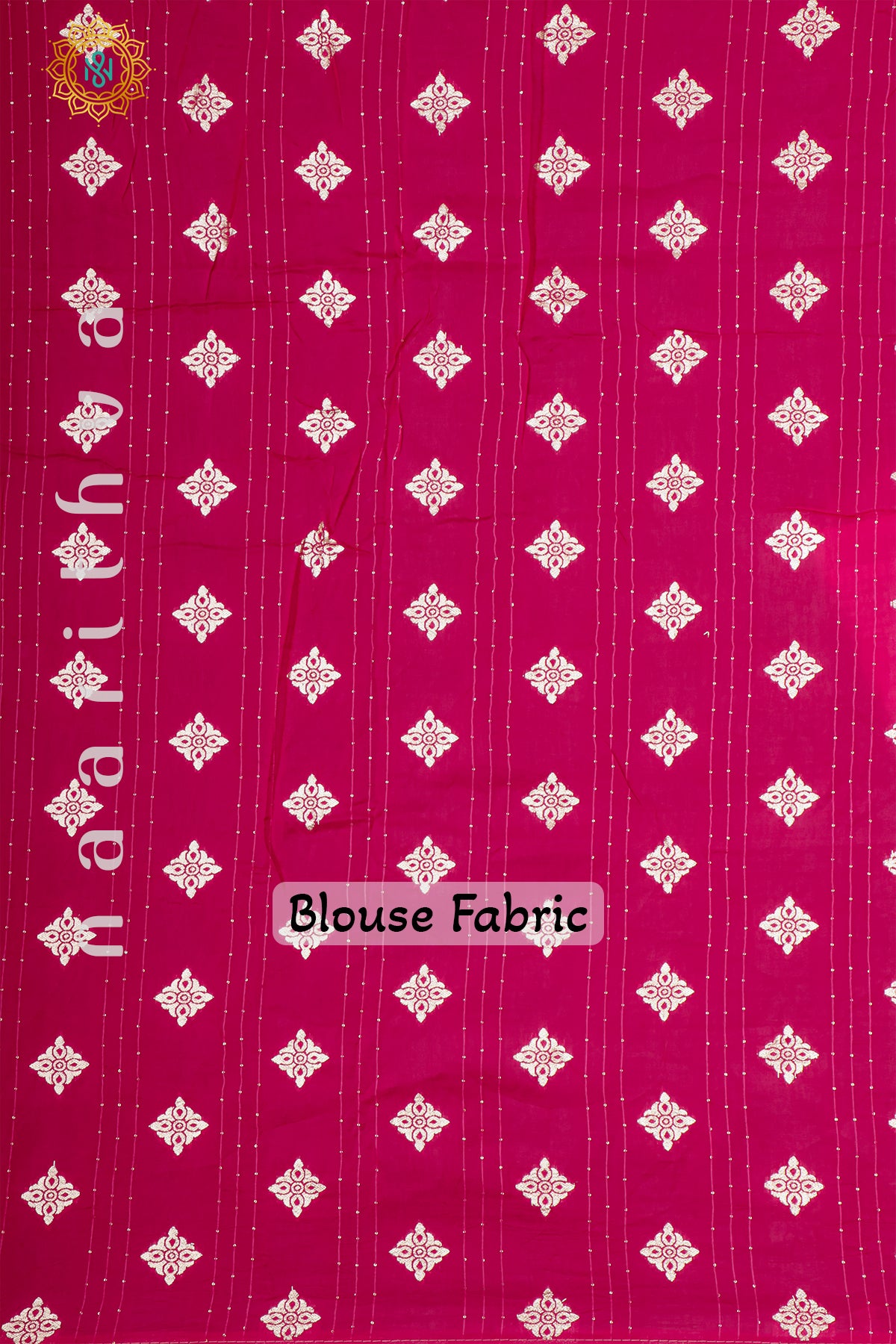 BABY PINK WITH RANI PINK - DOLA SILK