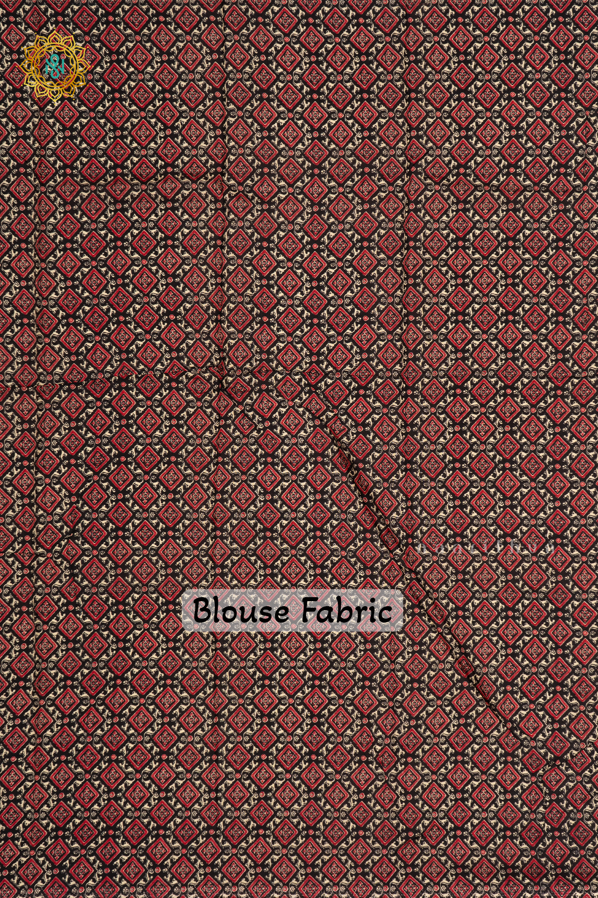 WHITE WITH BLACK - SEMI CREPE SILK