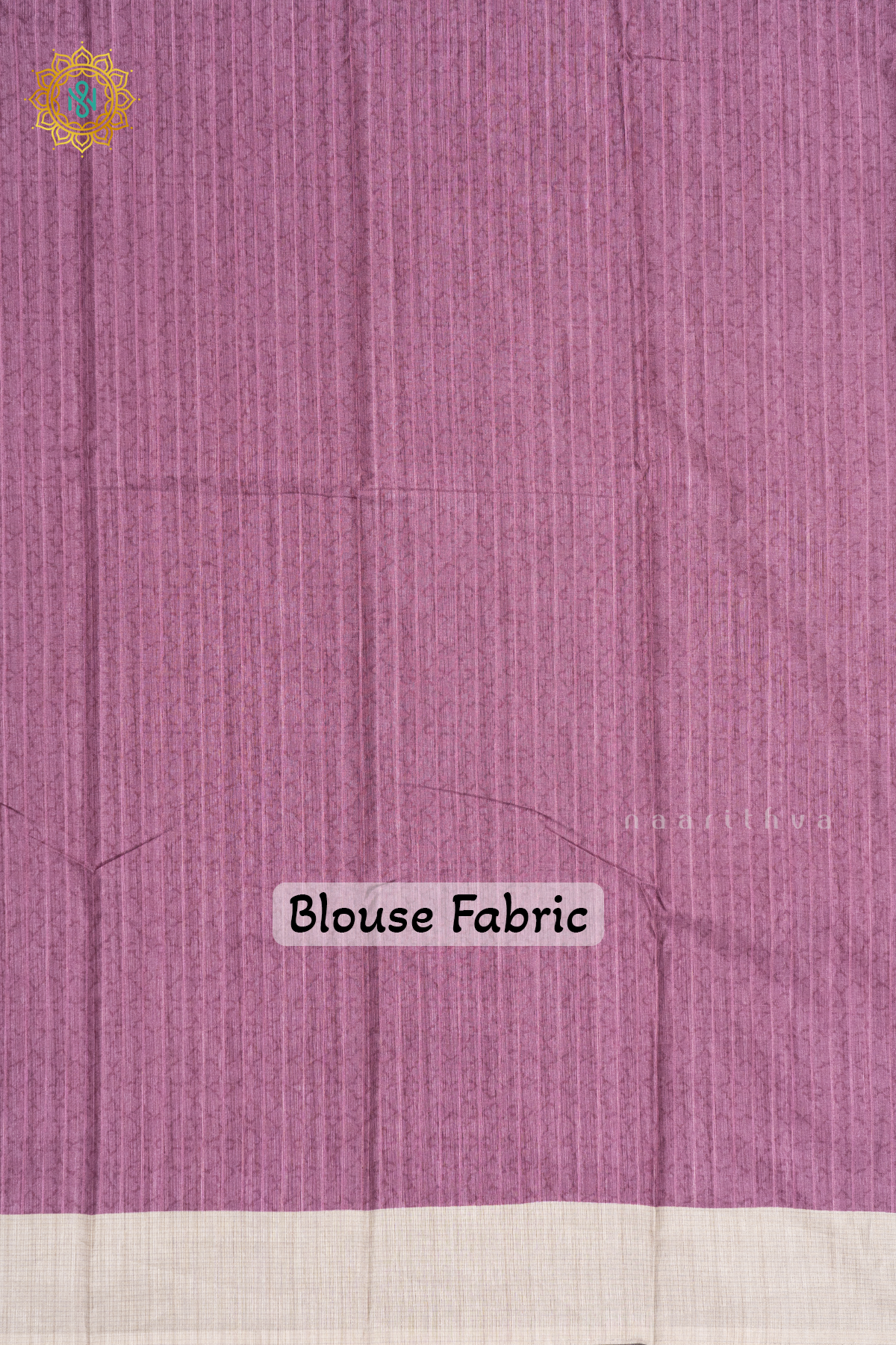 OFF WHITE WITH LAVENDER - SEMI TUSSAR