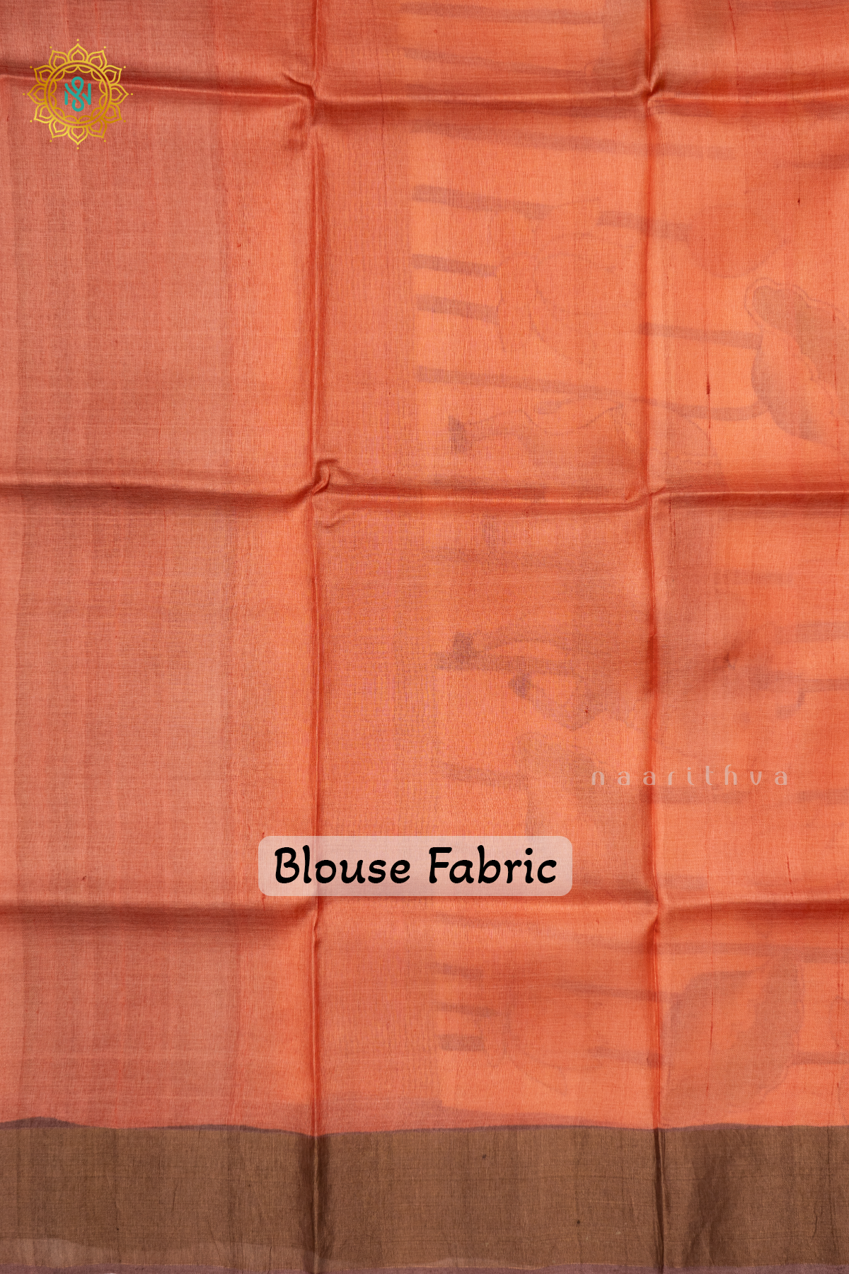 YELLOW WITH PEACH - PURE TUSSAR SILK
