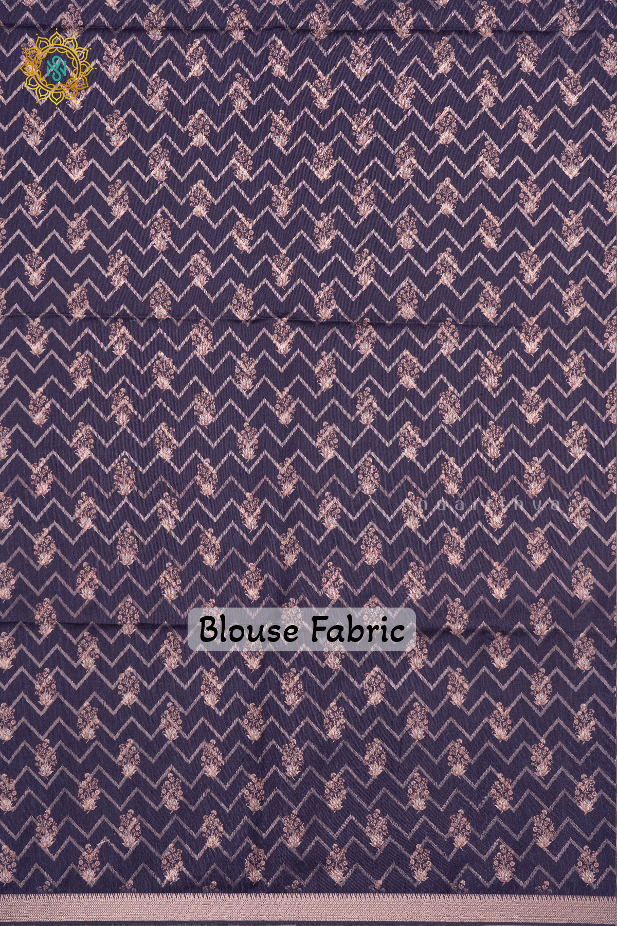 OFF WHITE WITH PURPLE - SEMI TUSSAR