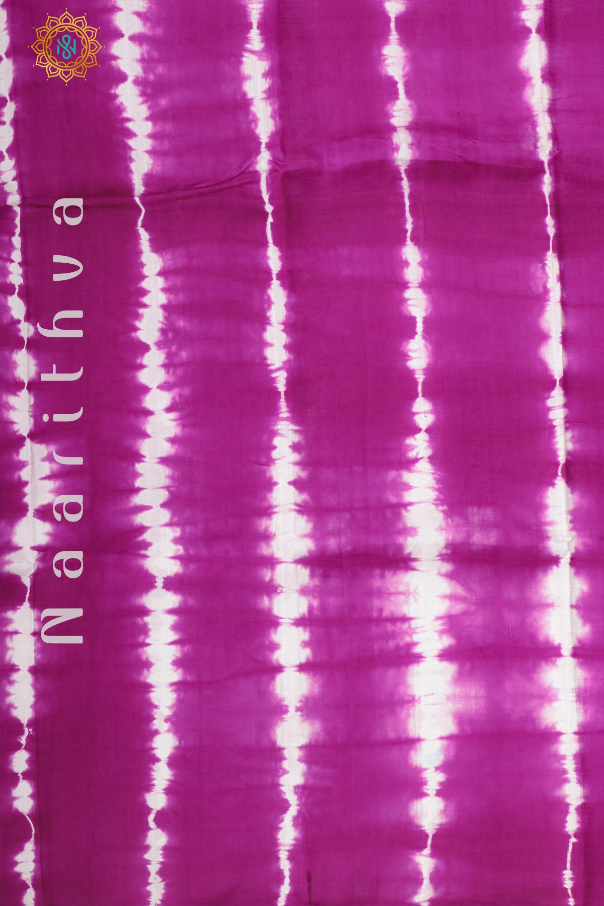 PINK WITH SKY BLUE - PURE MULBERRY SILK WITH DIGITAL PRINT