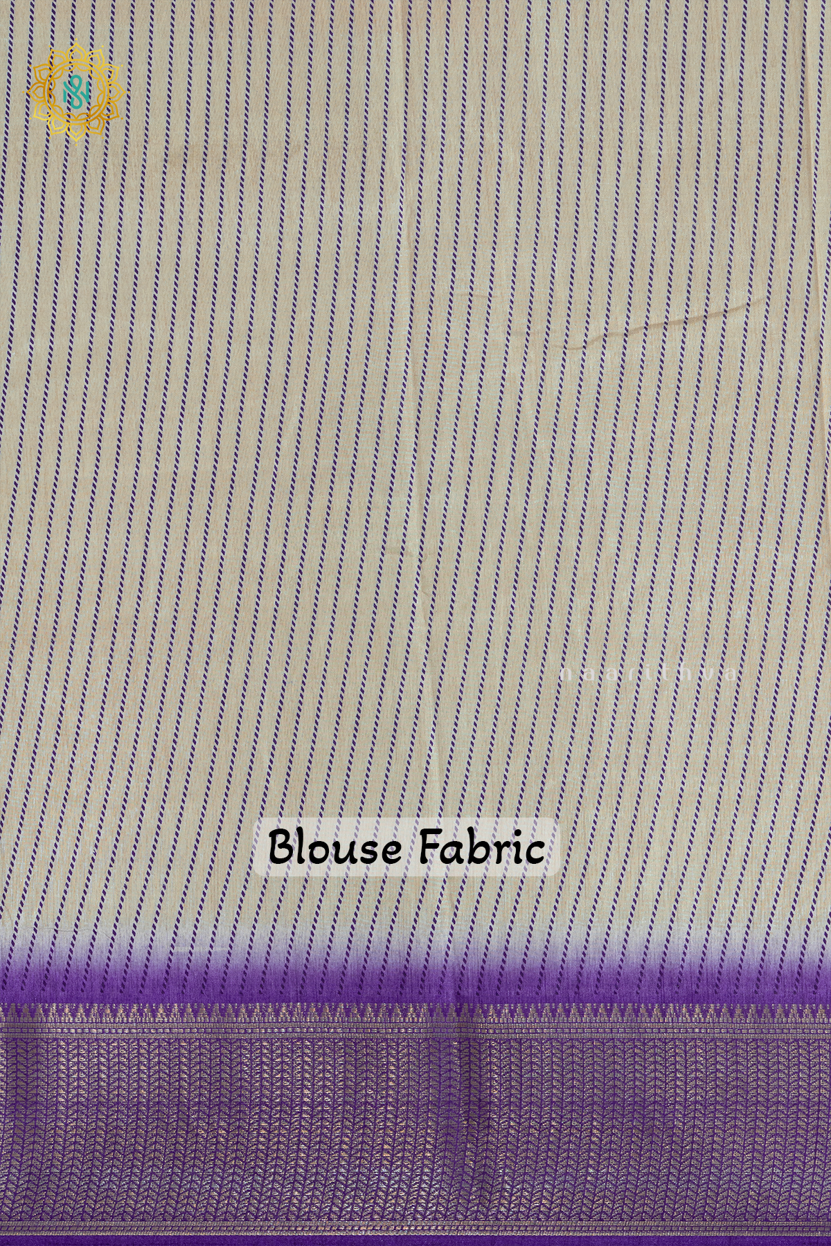 WHITE WITH PURPLE - DOLA SILK