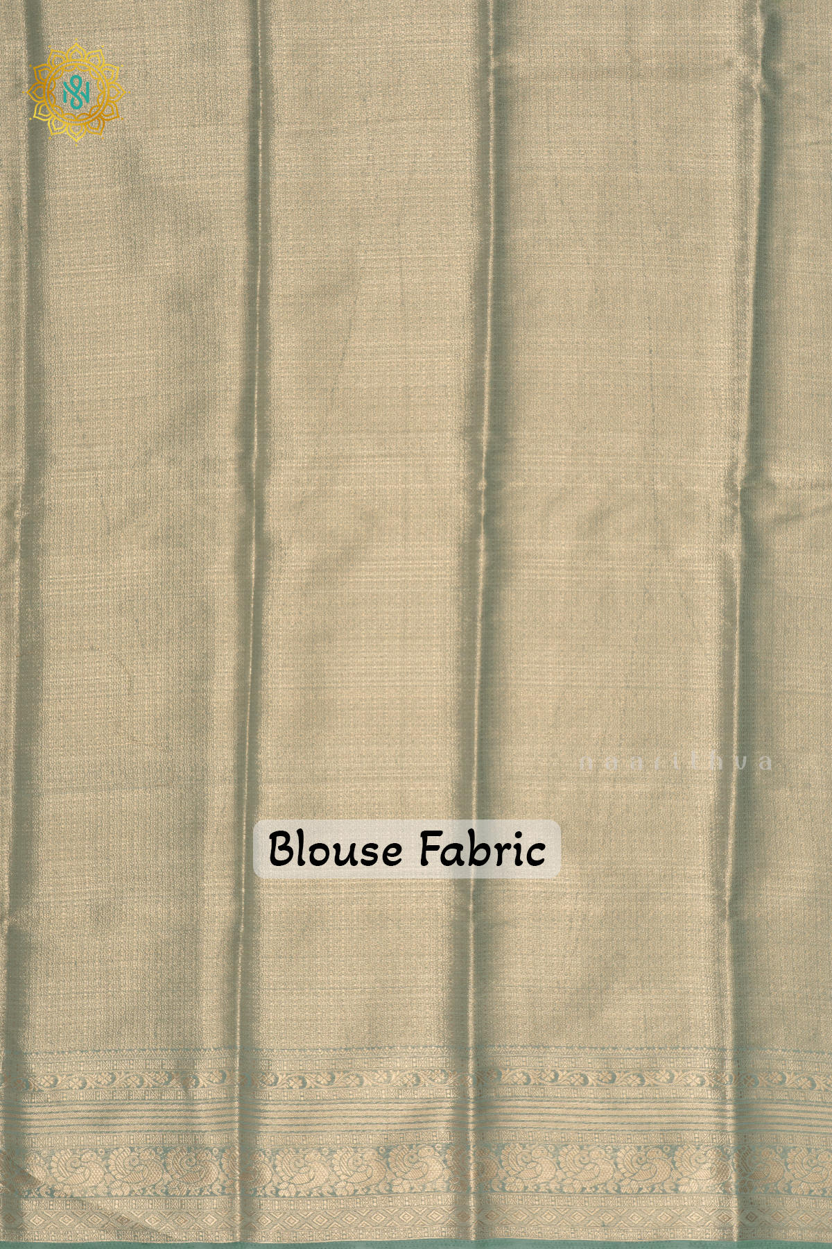 NAVY BLUE WITH AQUA BLUE - SEMI CREPE GEORGETTE