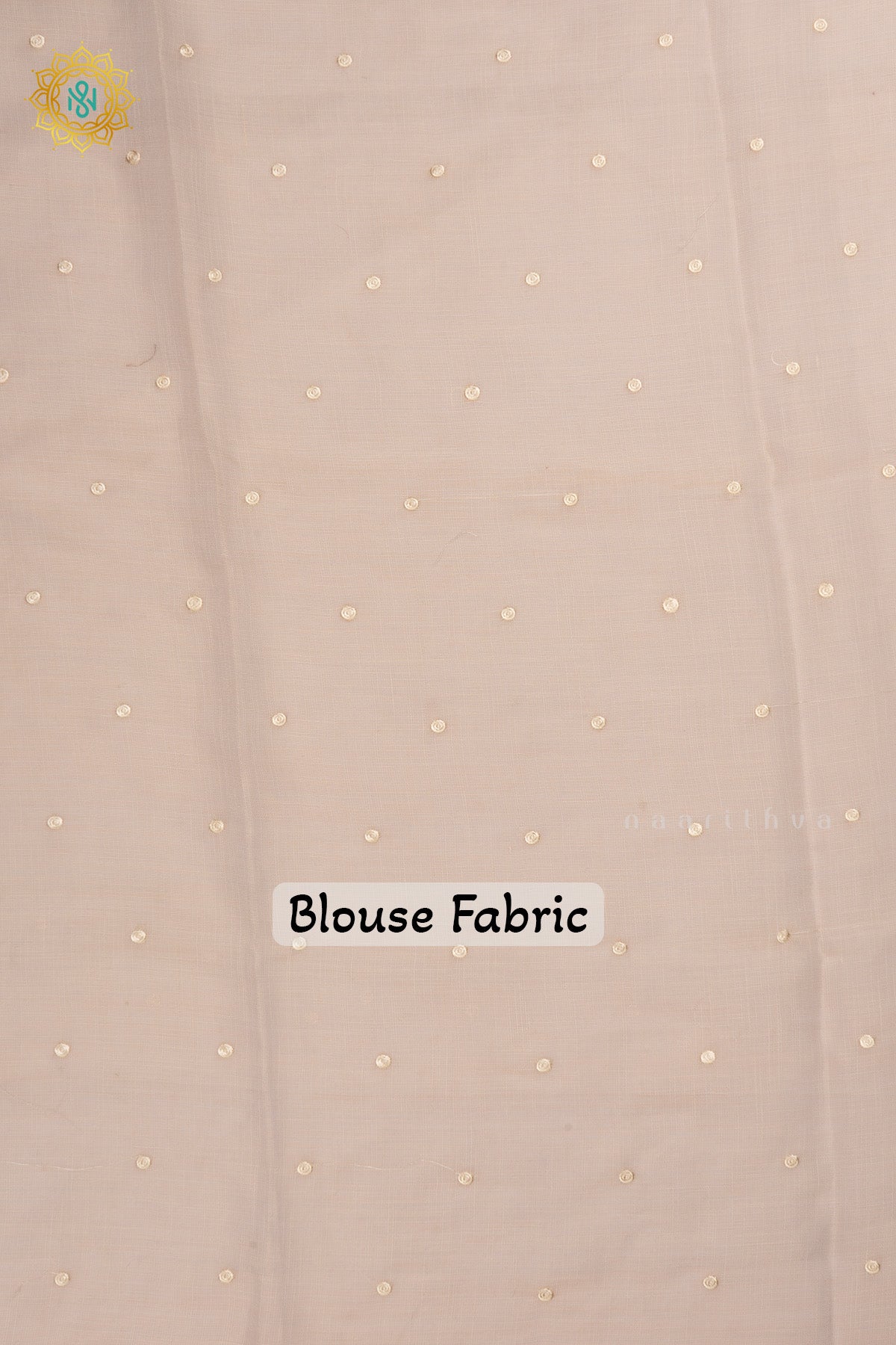 Off white Linen Tissue Saree with All-Over Embroidered Buttas on the Body, Featuring an Embroidery Border and Pallu