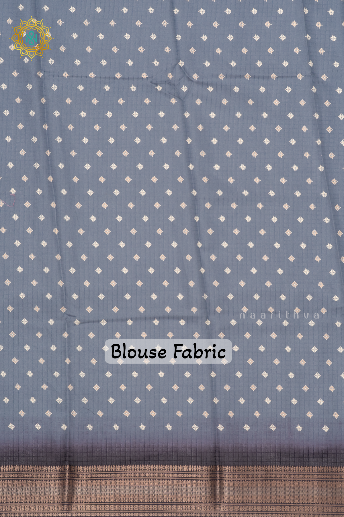 AQUA BLUE WITH BLACK - DOLA SILK