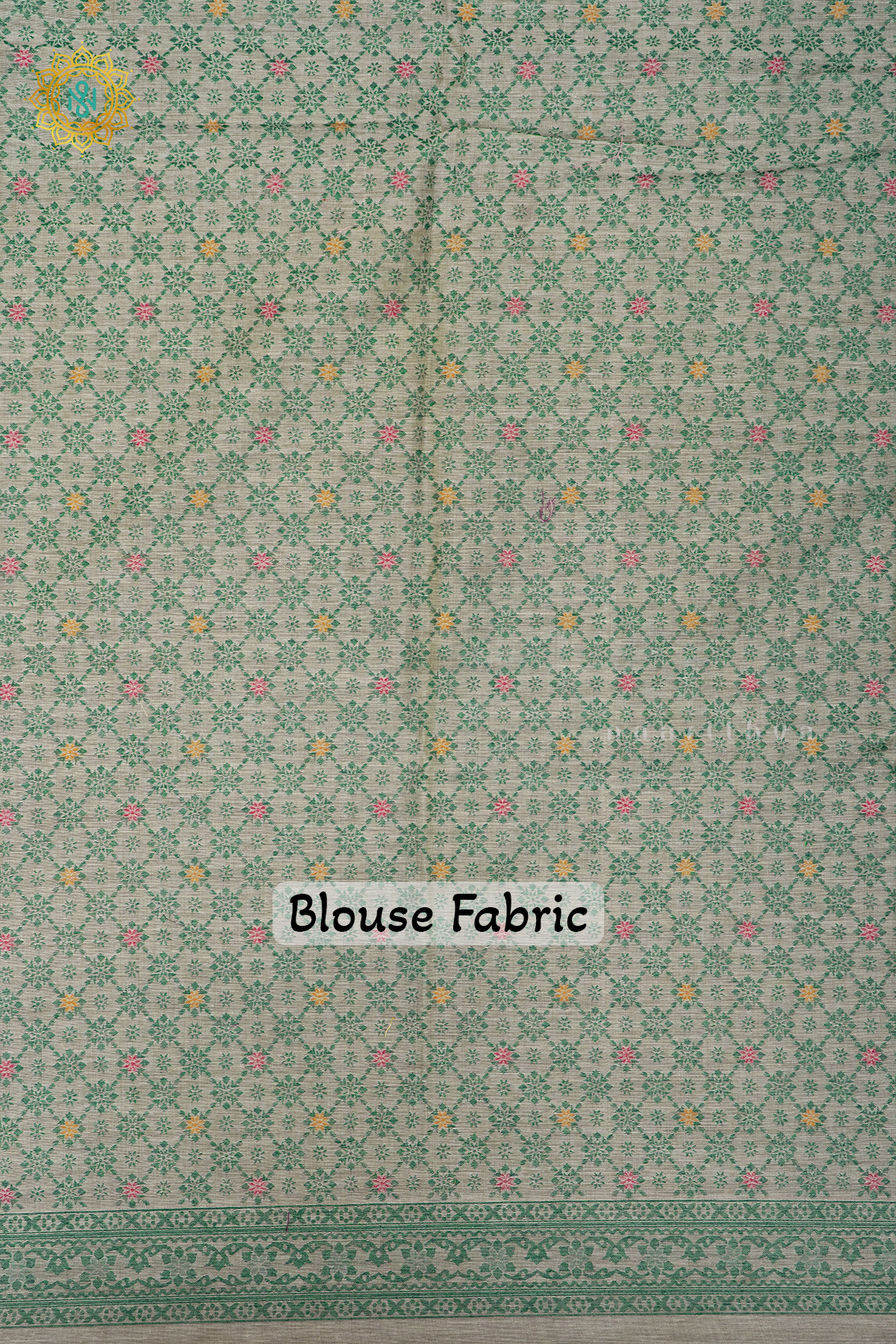 LIGHT GREEN WITH GREEN - MOONGA COTTON