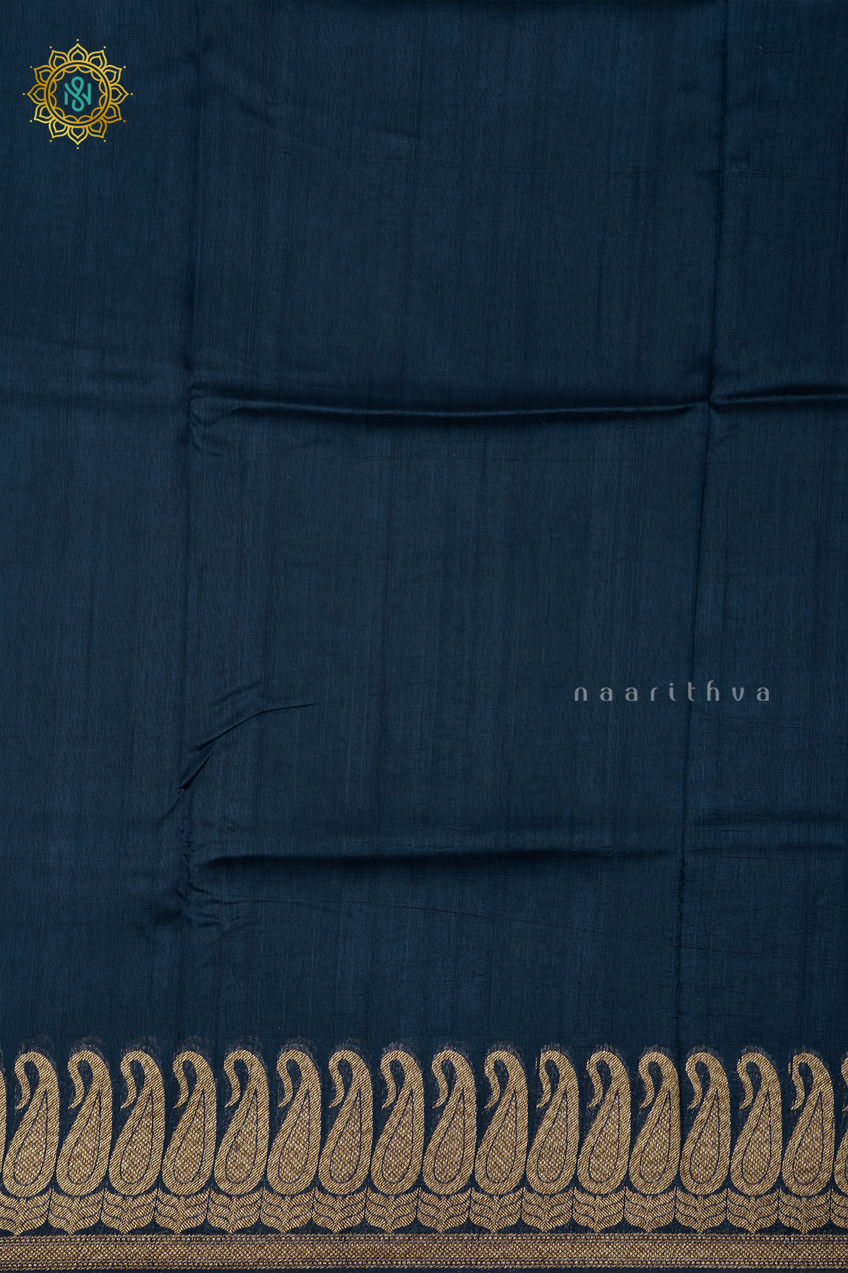 PECAOCK BLUE - SEMI TUSSAR SILK