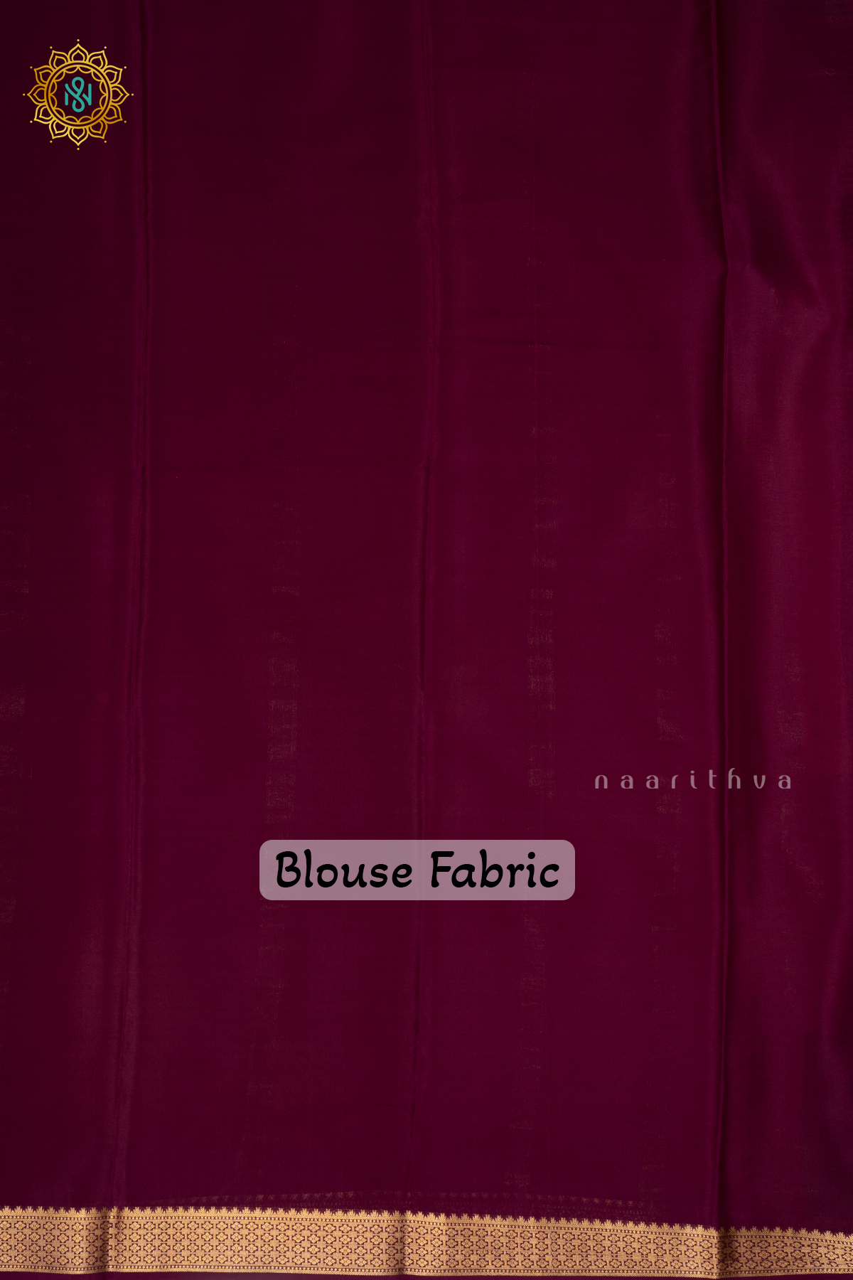 PEACHISH PINK WITH WINE AND AQUA GREEN - PURE MYSORE CREPE SILK