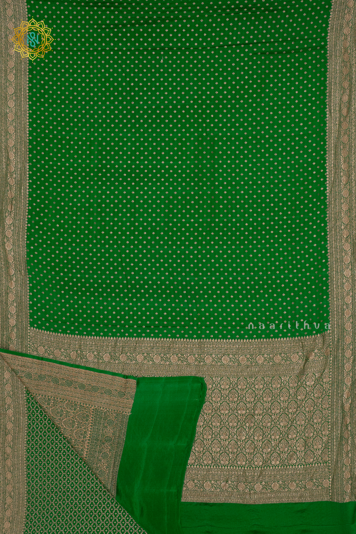 GREEN - PURE BANARASI CREPE