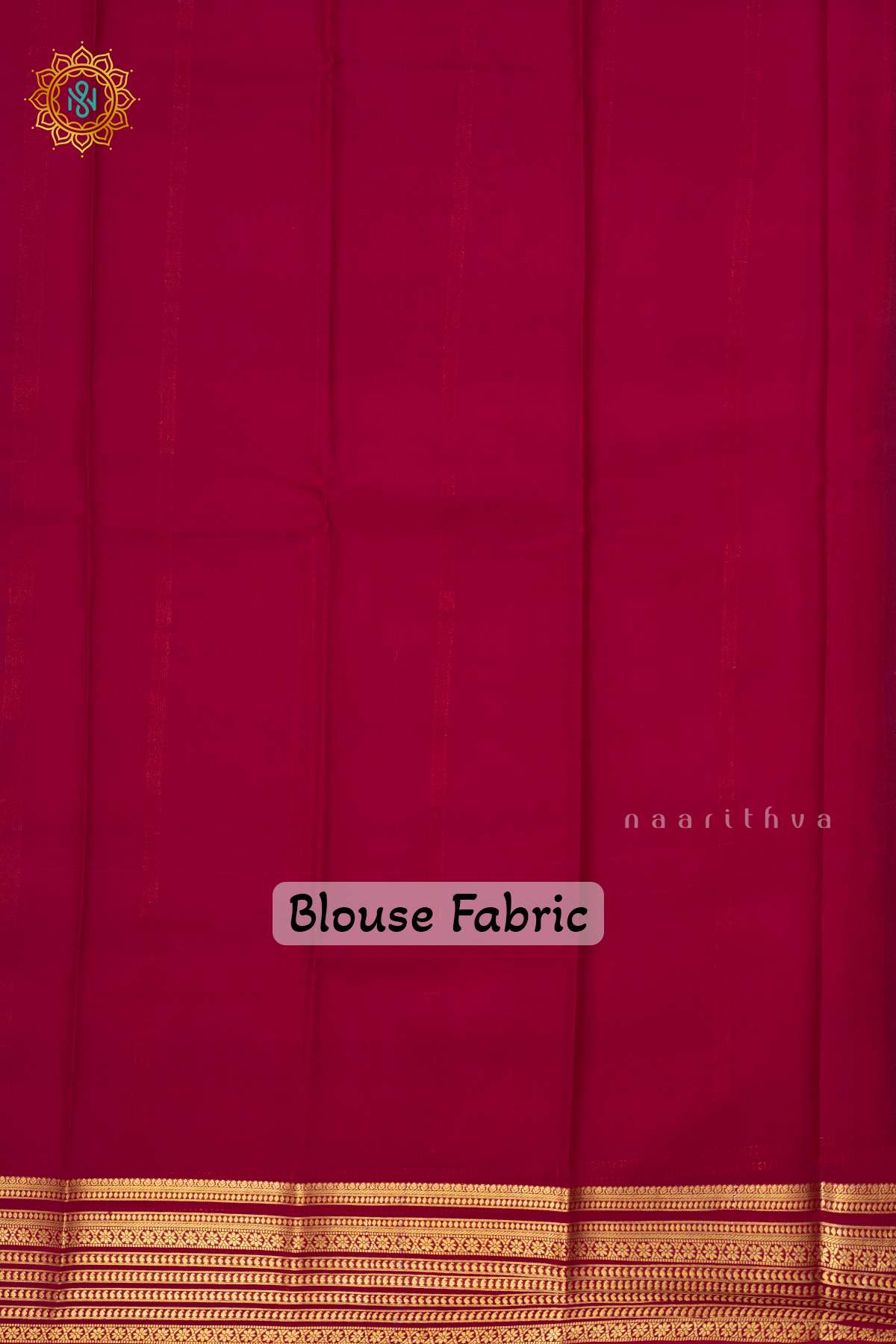 BOTTLE GREEN WITH PINK - PURE MYSORE CREPE SILK