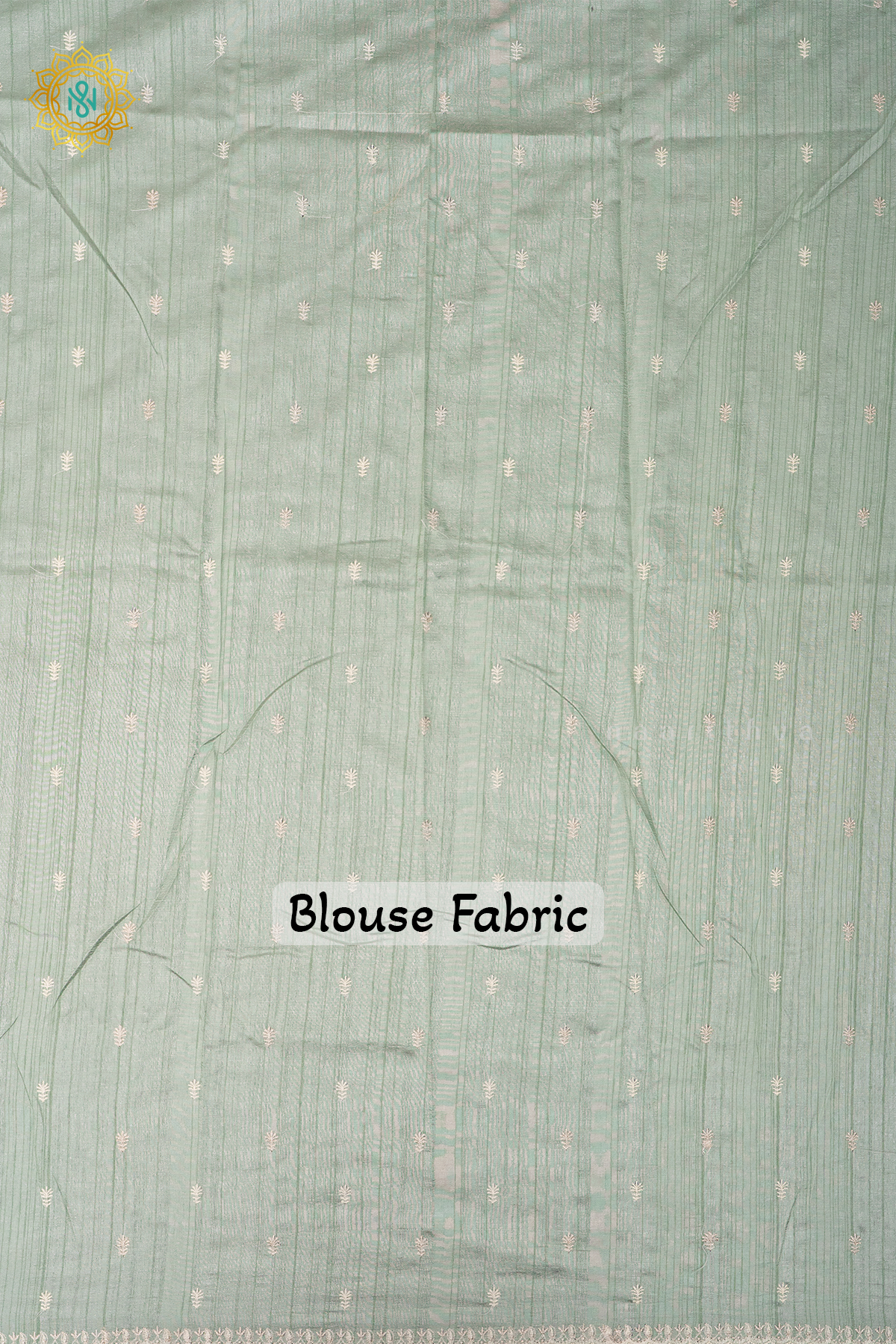AQUA GREEN - SEMI TUSSAR WITH EMBROIDERY