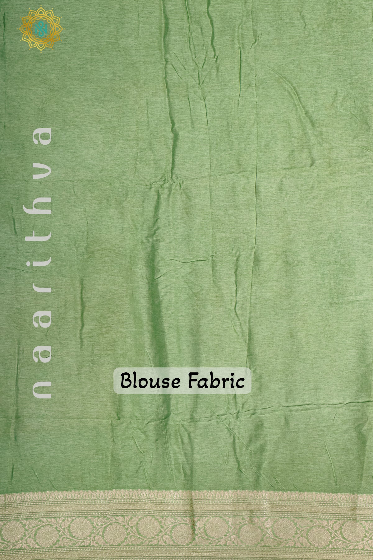 BOTTLE GREEN WITH LIGHT GREEN - DOLA SILK