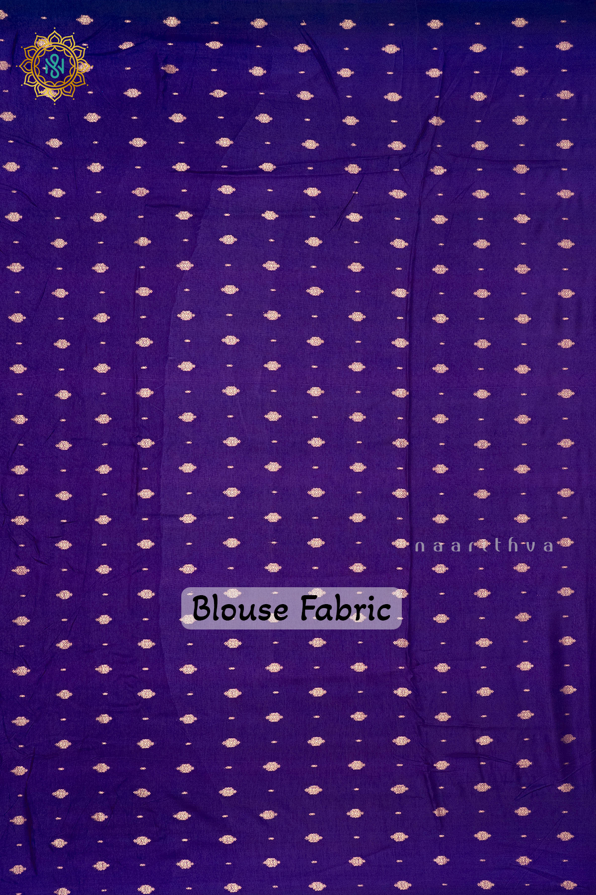 CYAN GREEN WITH PURPLE - SEMI CREPE SILK