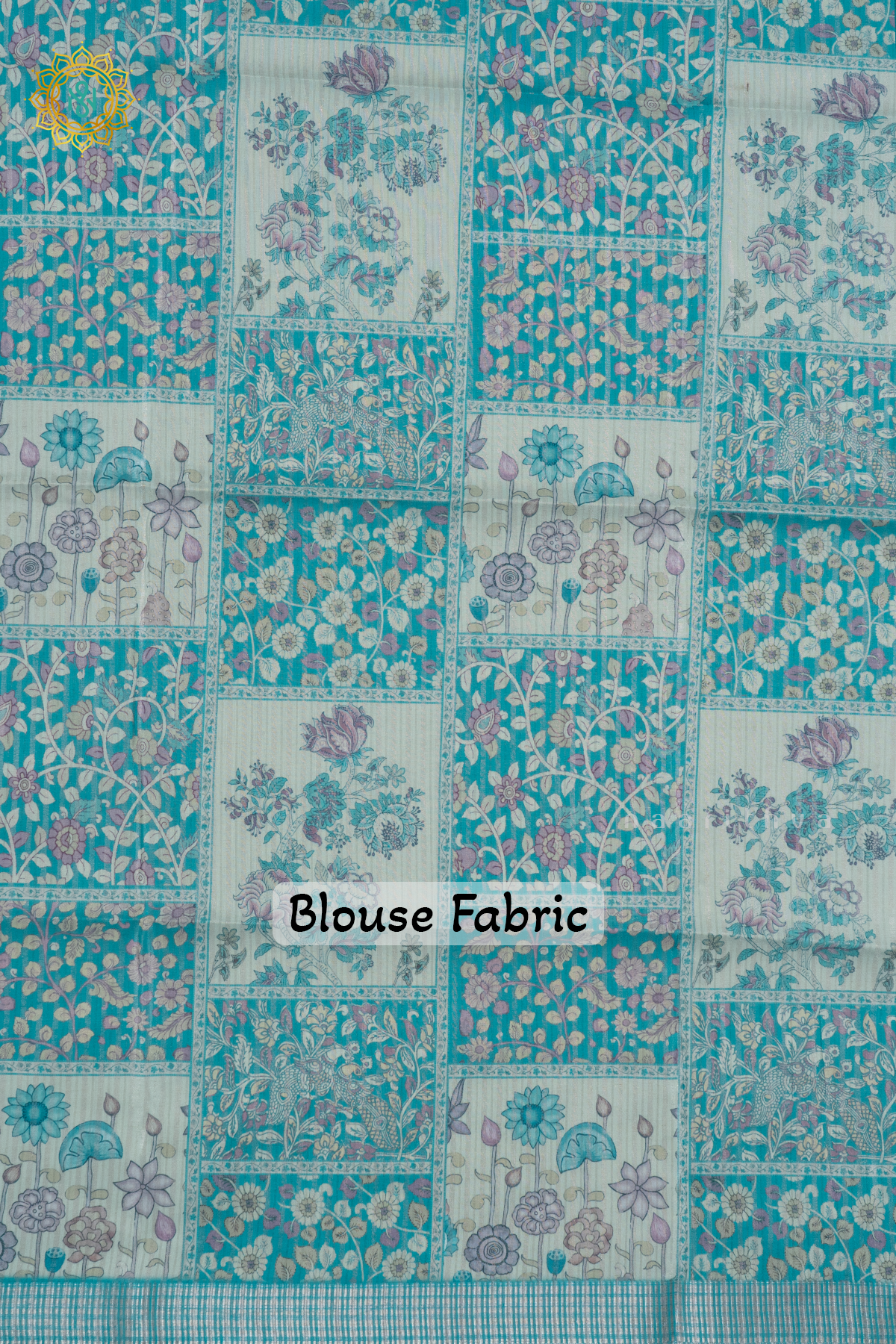 AQUA BLUE - SEMI TUSSAR SILK