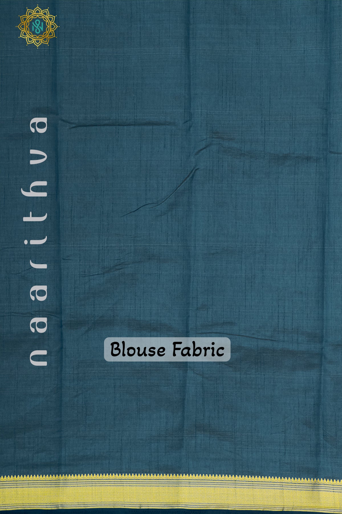 PEACOCK BLUE - SEMI RAW SILK