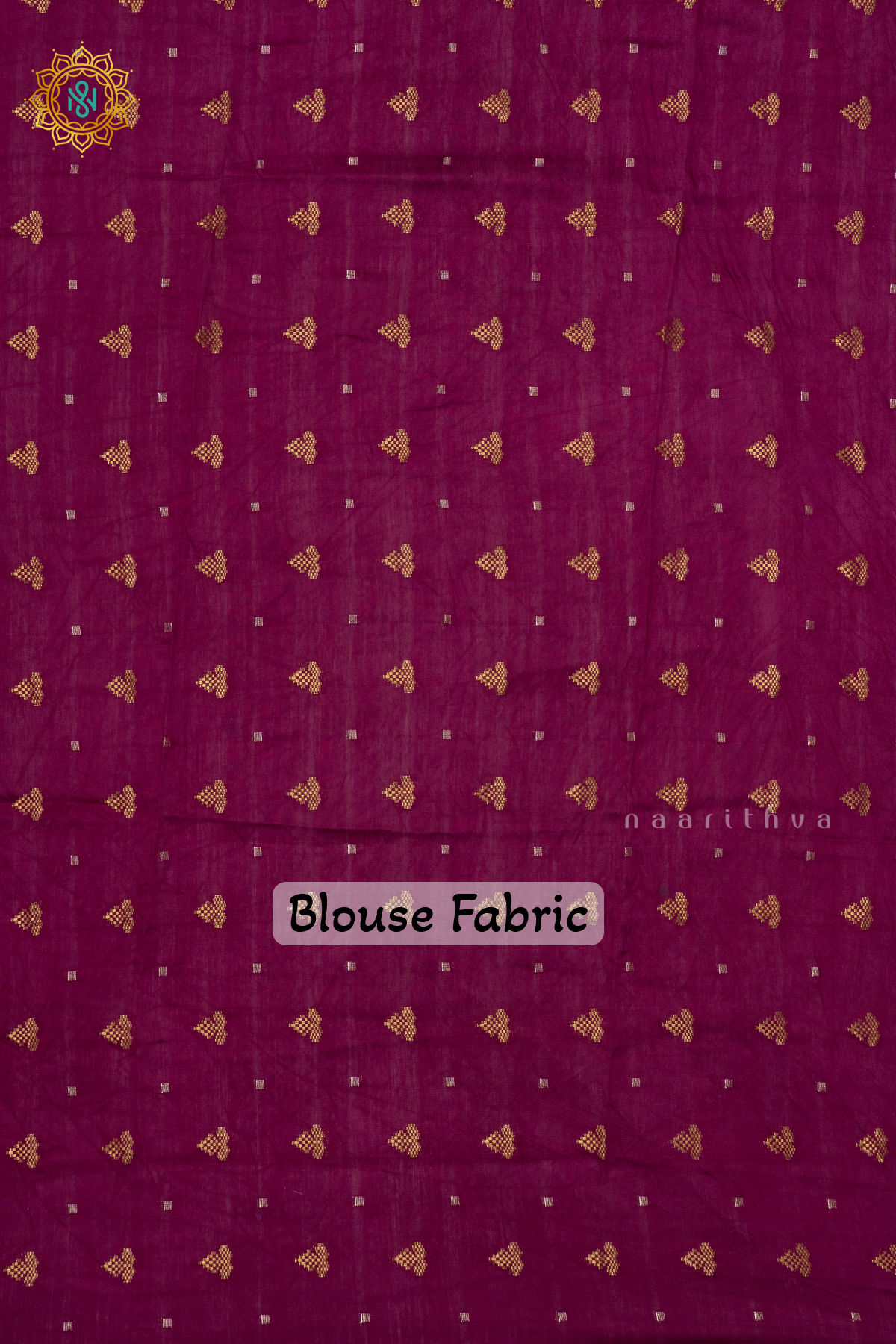 MAGENTHA WITH OFF WHITE - SEMI CREPE SILK